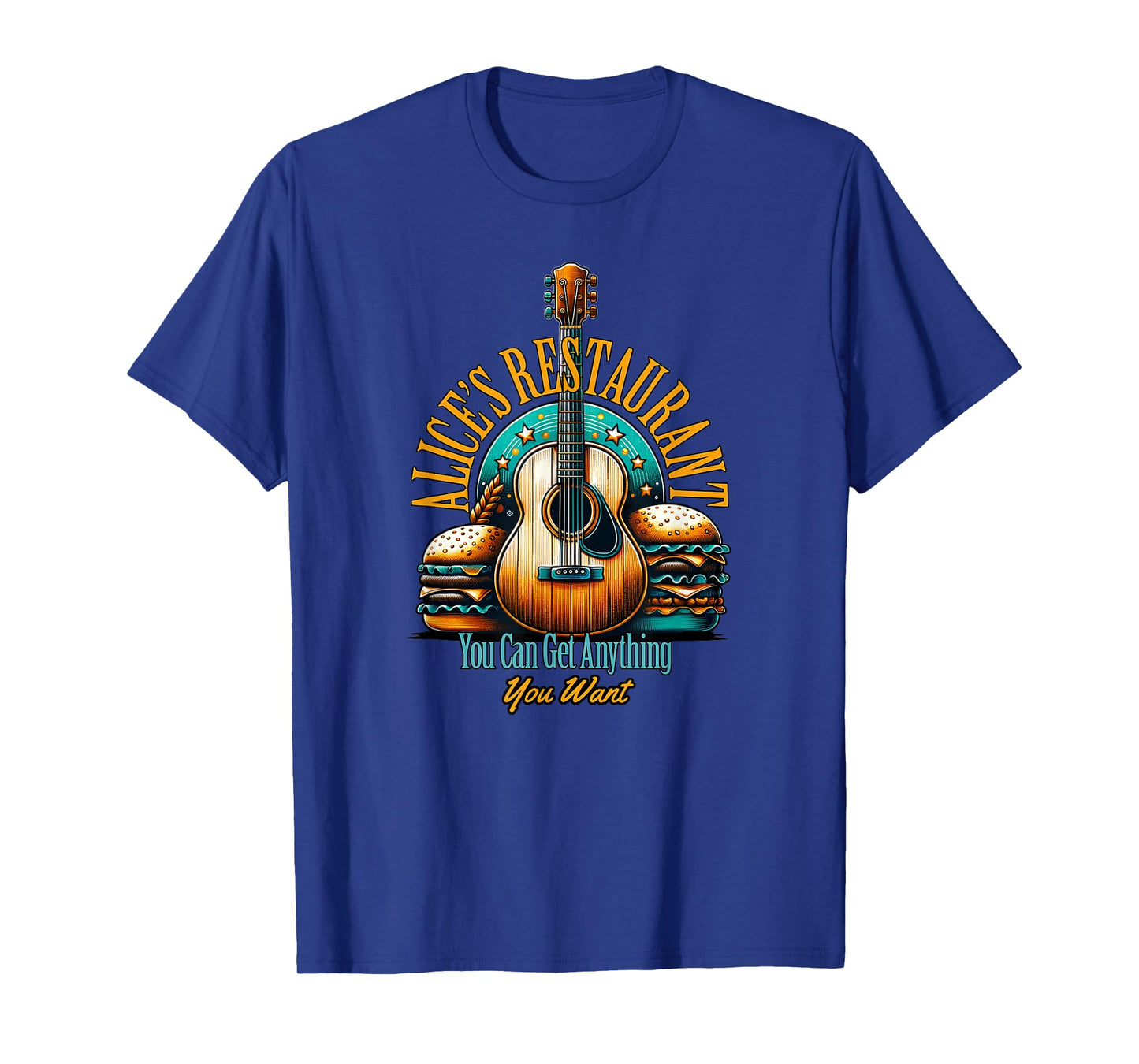Alice's Restaurant Folk Guitar Music T-Shirt