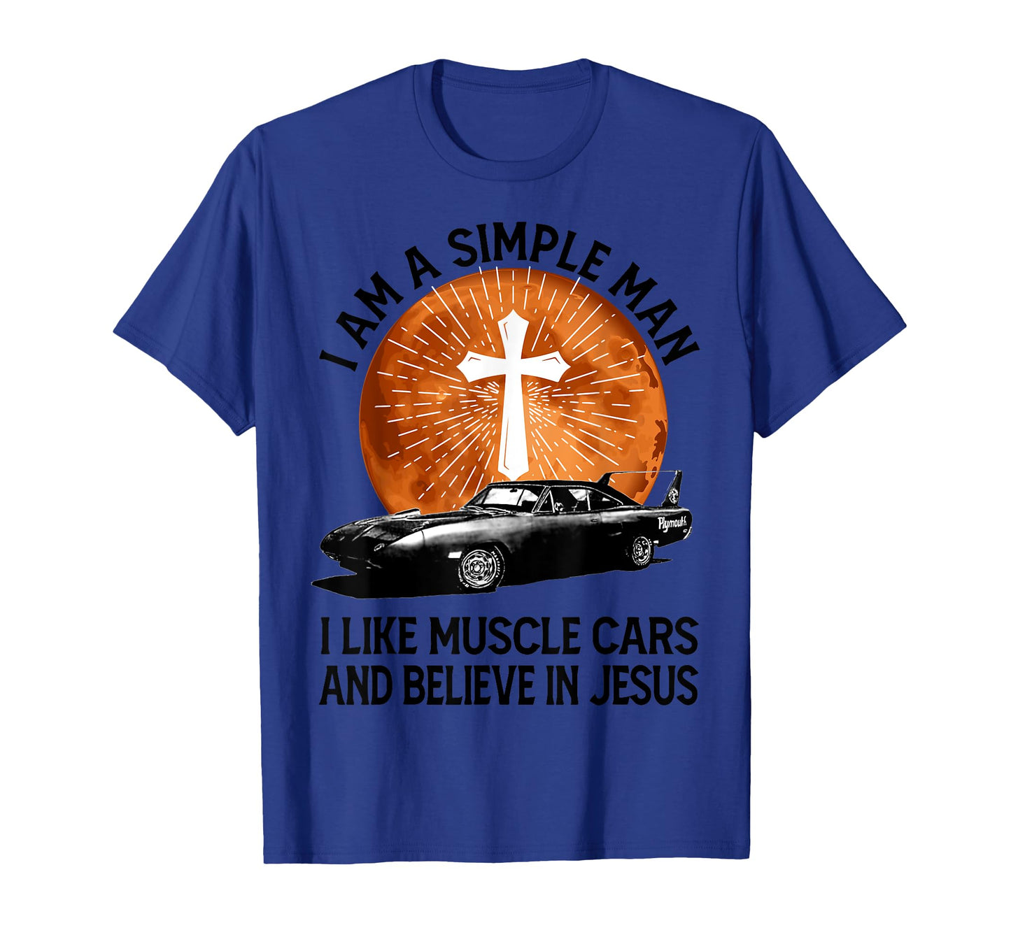 Retro I Am A Simple Man Tshirt for Muscle Car Lovers T-Shirt