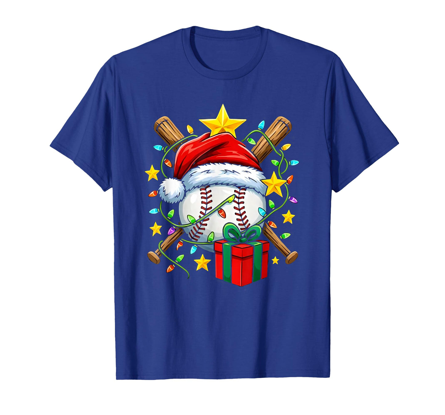 Christmas for Boys Kids Christmas Baseball Player Sports T-Shirt