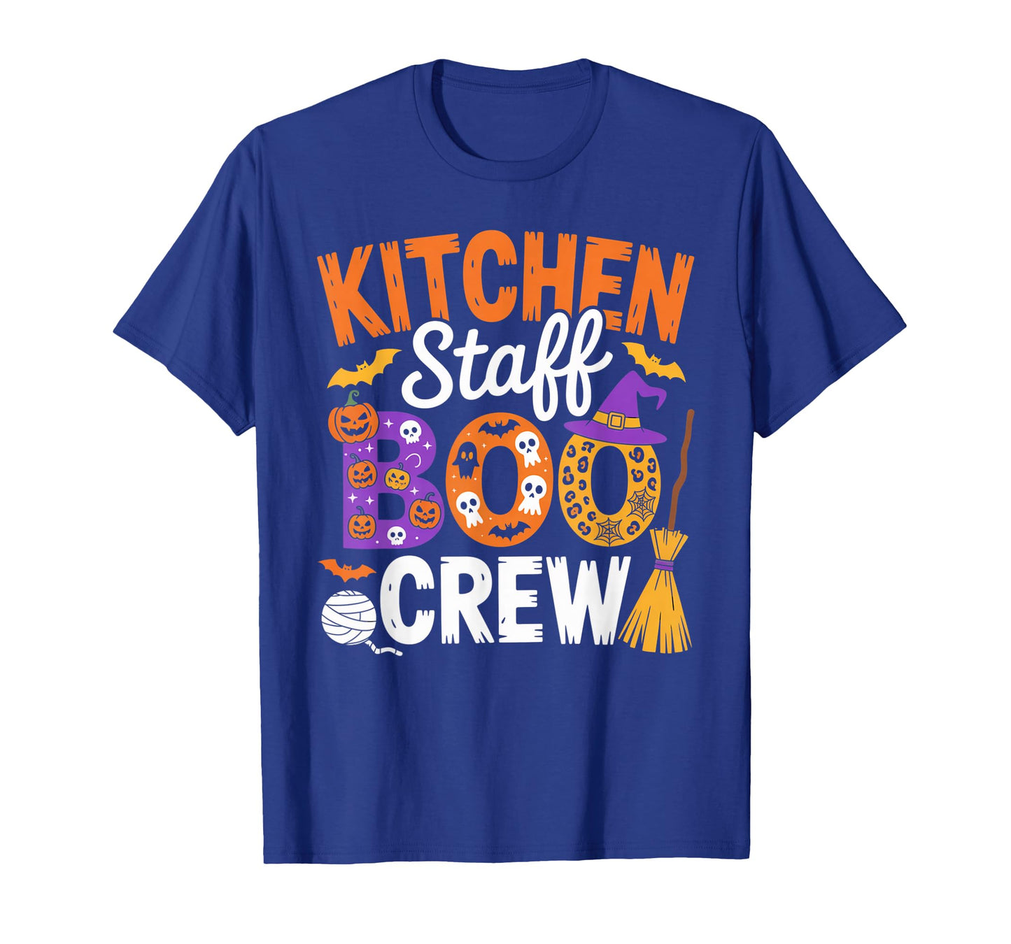 Kitchen Staff Boo Crew Funny Halloween Outfit for Food Team T-Shirt