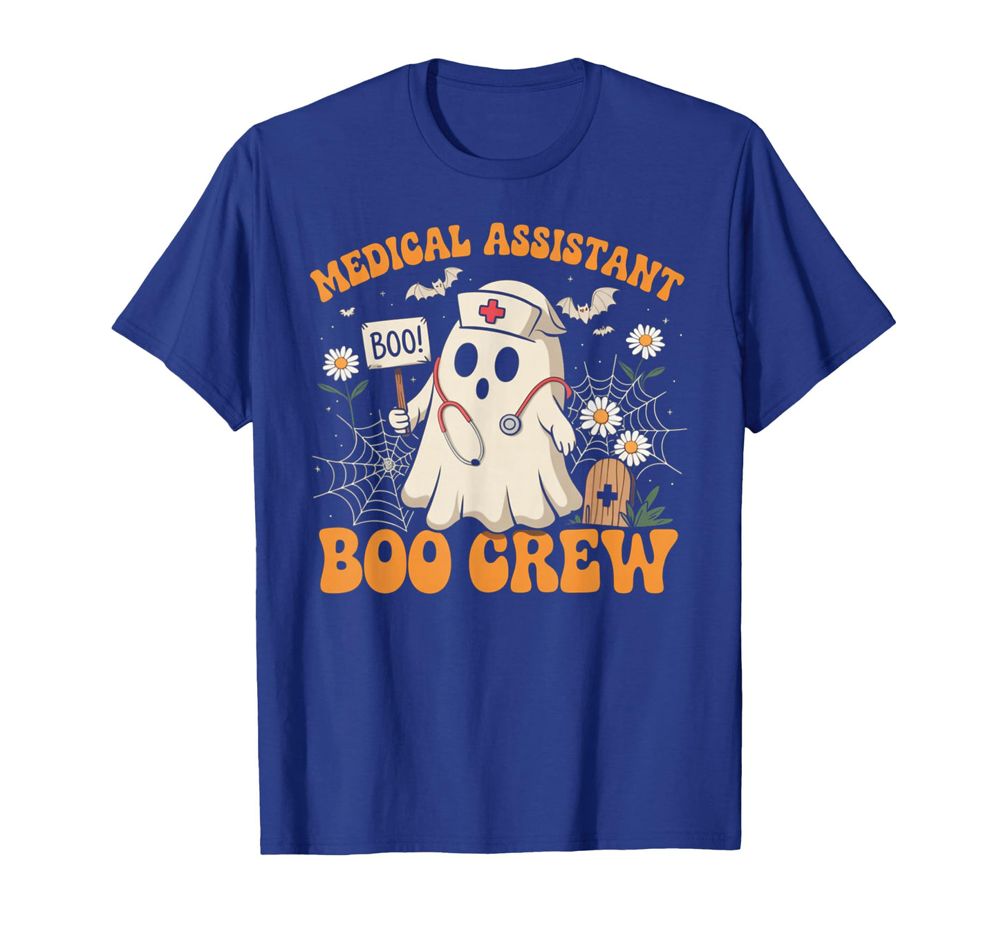 Medical Assistant Boo Crew Ghost Halloween Costumes Gifts T-Shirt