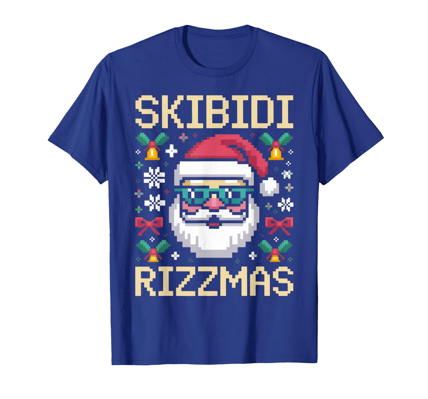 Skibidi Rizzmas Santa for Christmas Fun Holiday Vibes T-Shirt