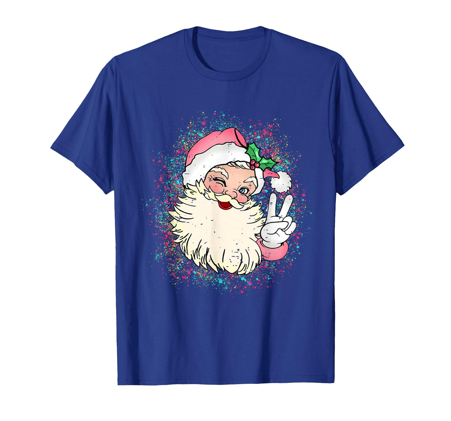 Funny Tis The Season Christmas Cute Pink Santa Xmas Holiday T-Shirt