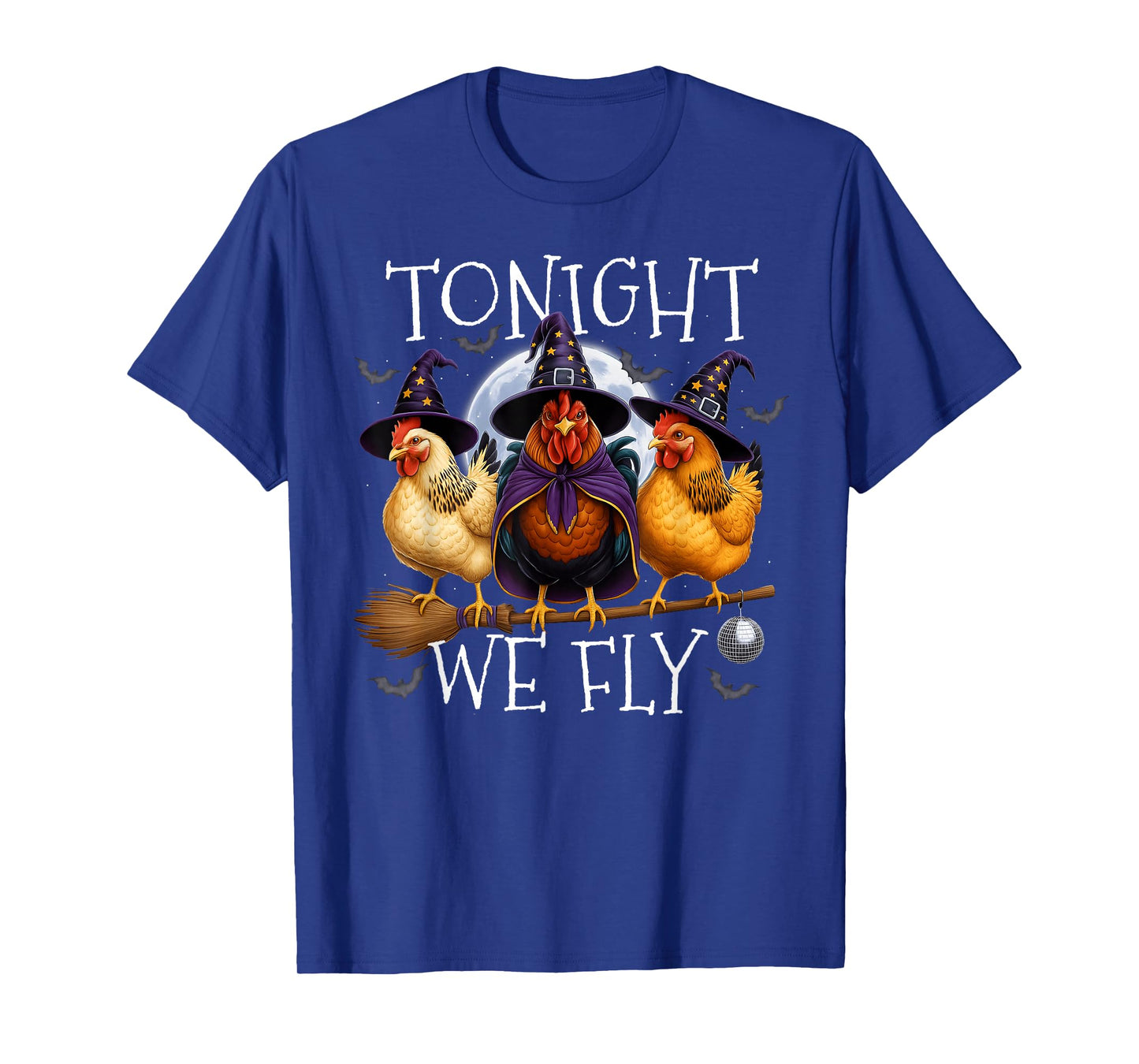Funny Tonight We Fly Chicken Spooky Season Halloween Farm T-Shirt