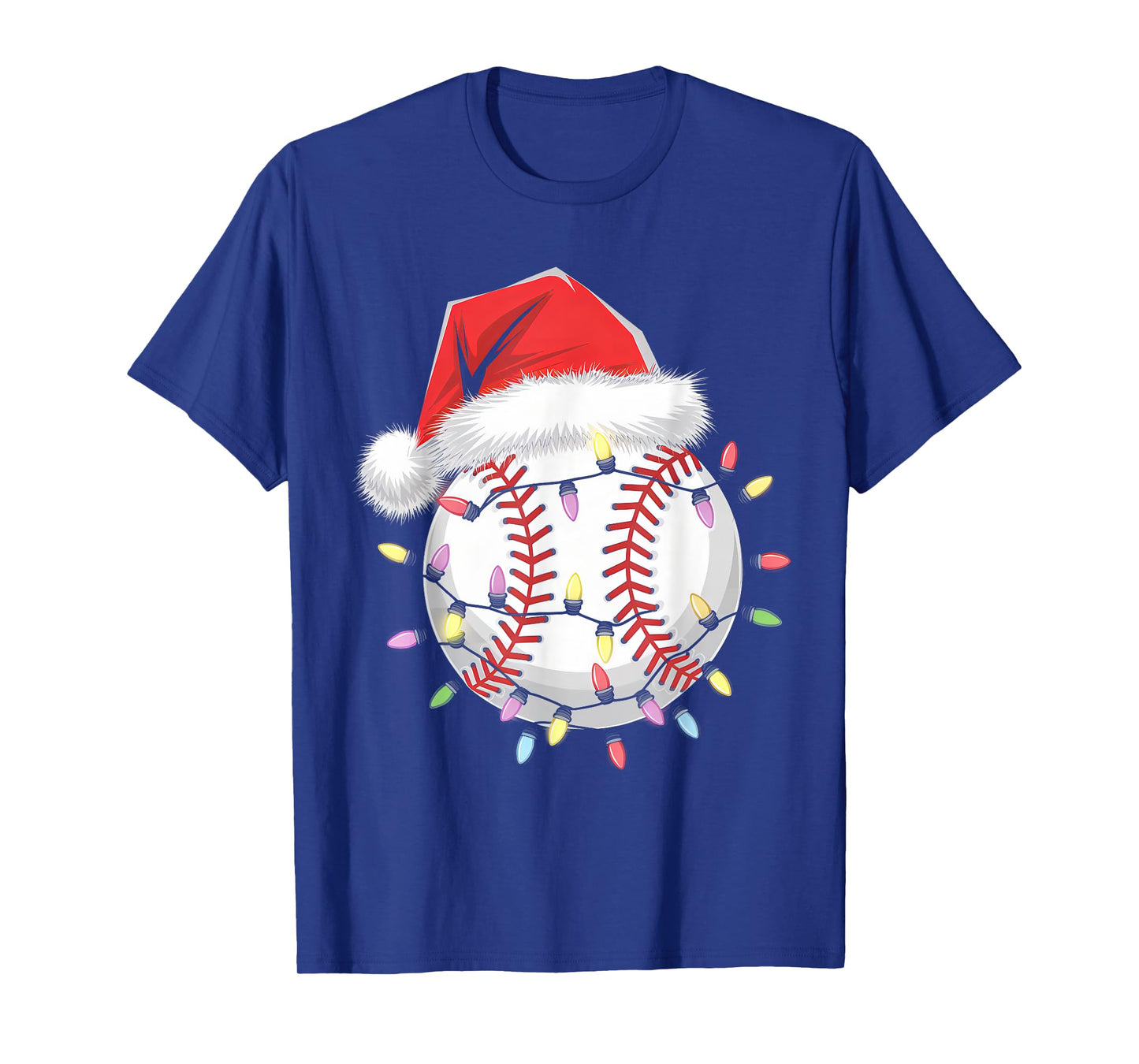 Santa Sports Design For Men Boys Christmas Baseball Player T-Shirt