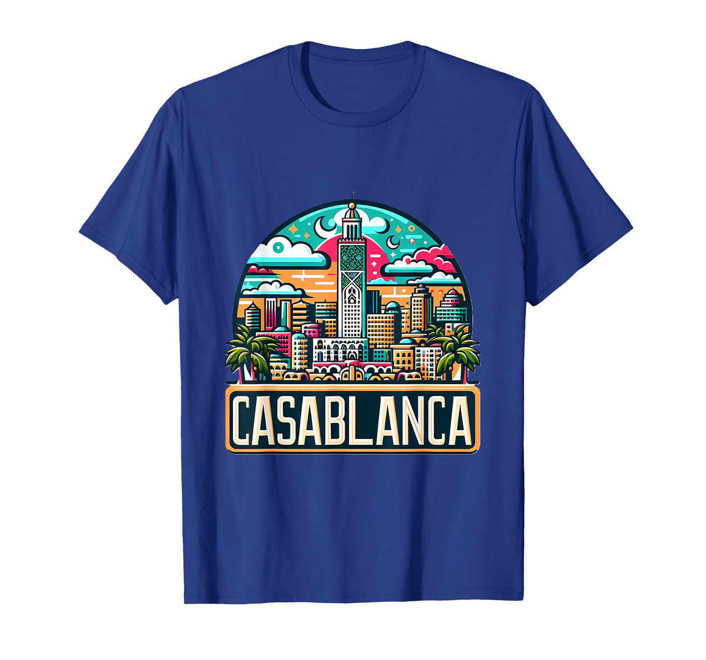 Morocco Casablanca Skyline Moroccan Costume T-Shirt