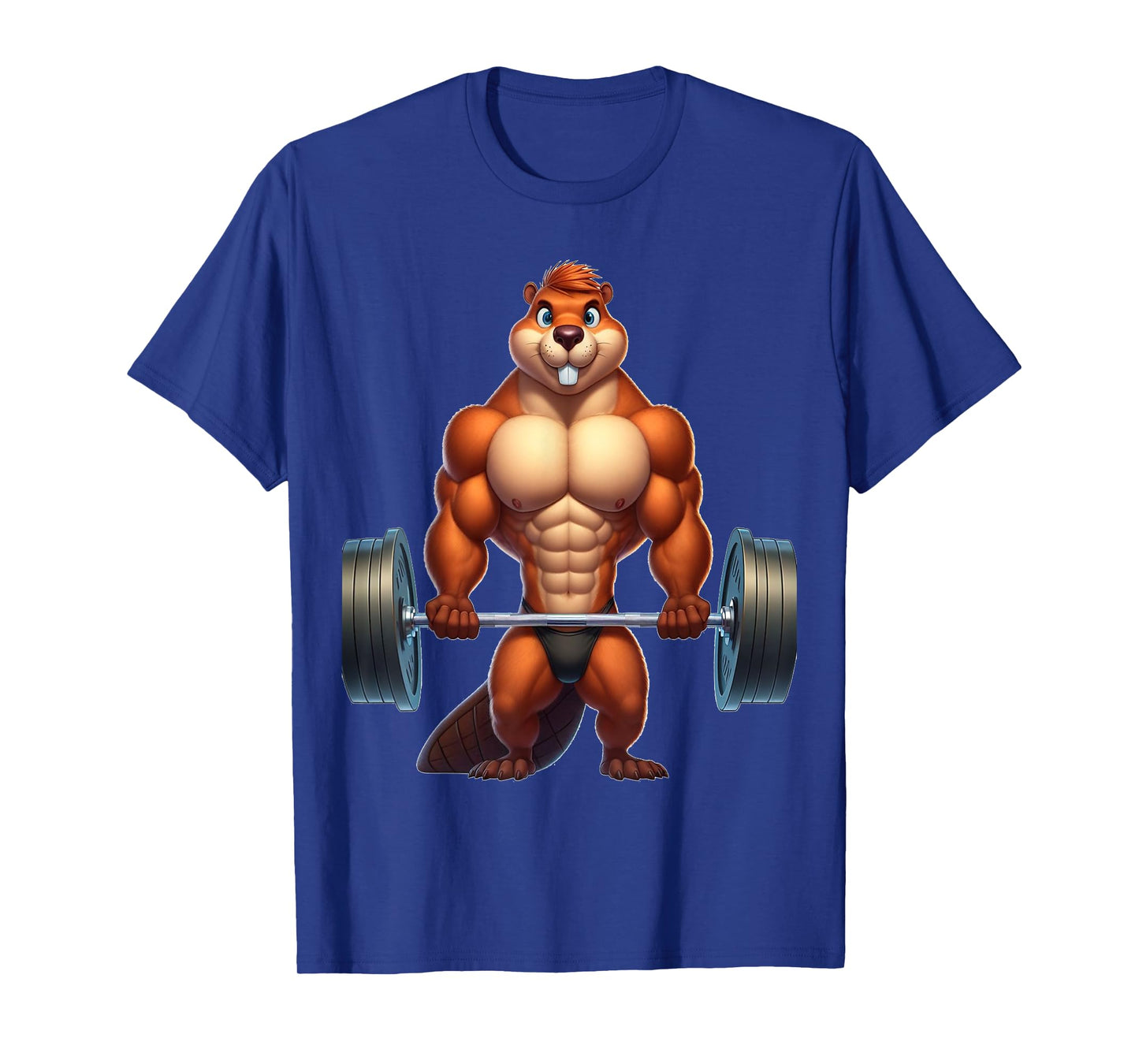 athletic beaver gym beaver exercising beaver T-Shirt