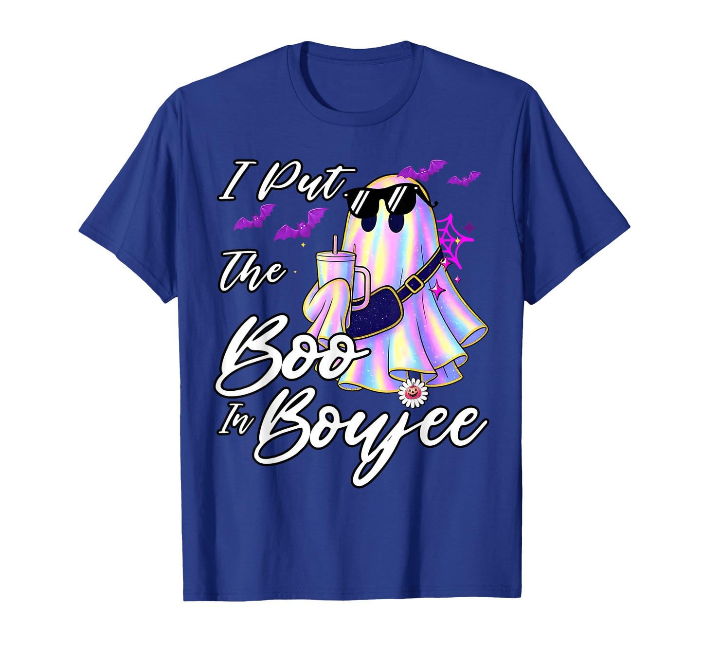 I Put The Boo in Boujee Funny Leopard Boujie Ghost Halloween T-Shirt