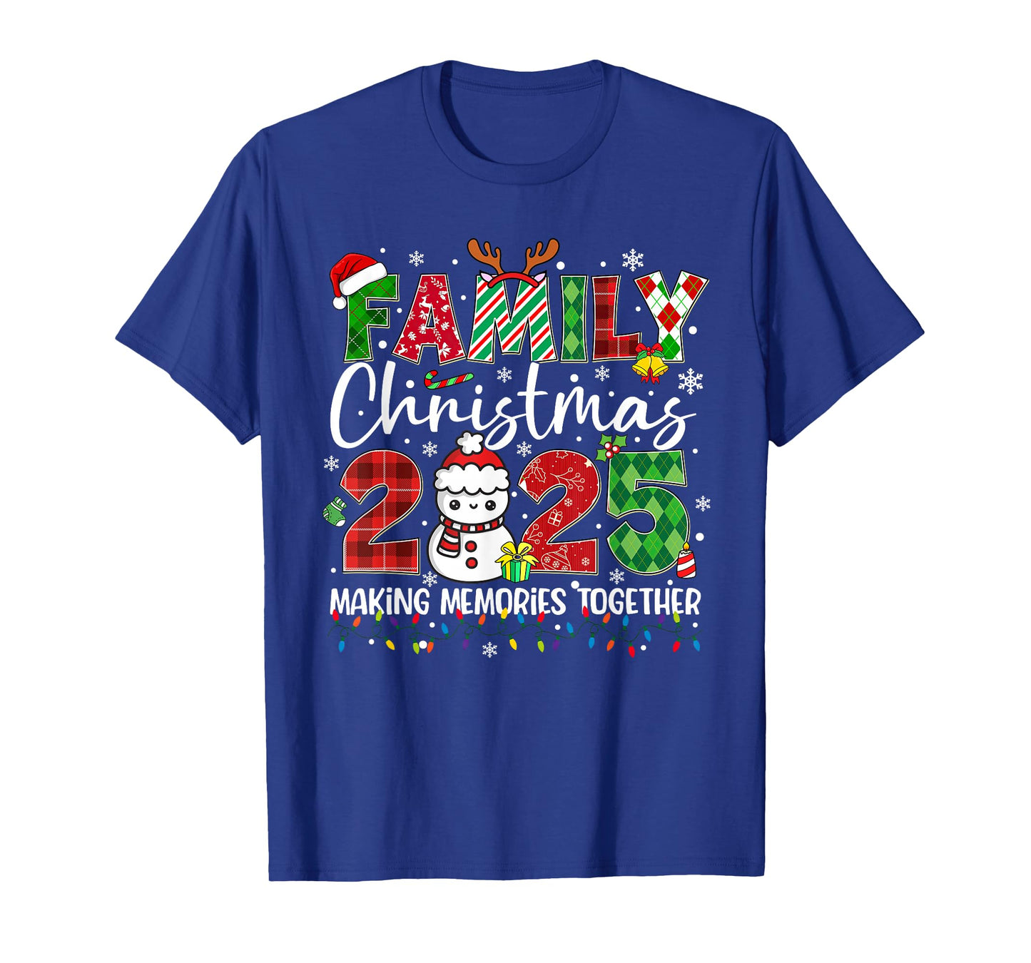 Family Christmas 2025 Squad Santa Elf Xmas Matching Outfit T-Shirt