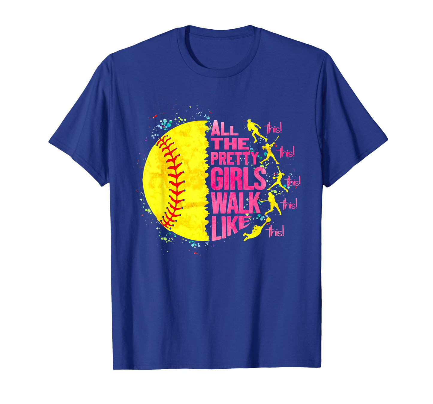 All The Pretty Girls Vintage Softball Game Day Sports Women T-Shirt