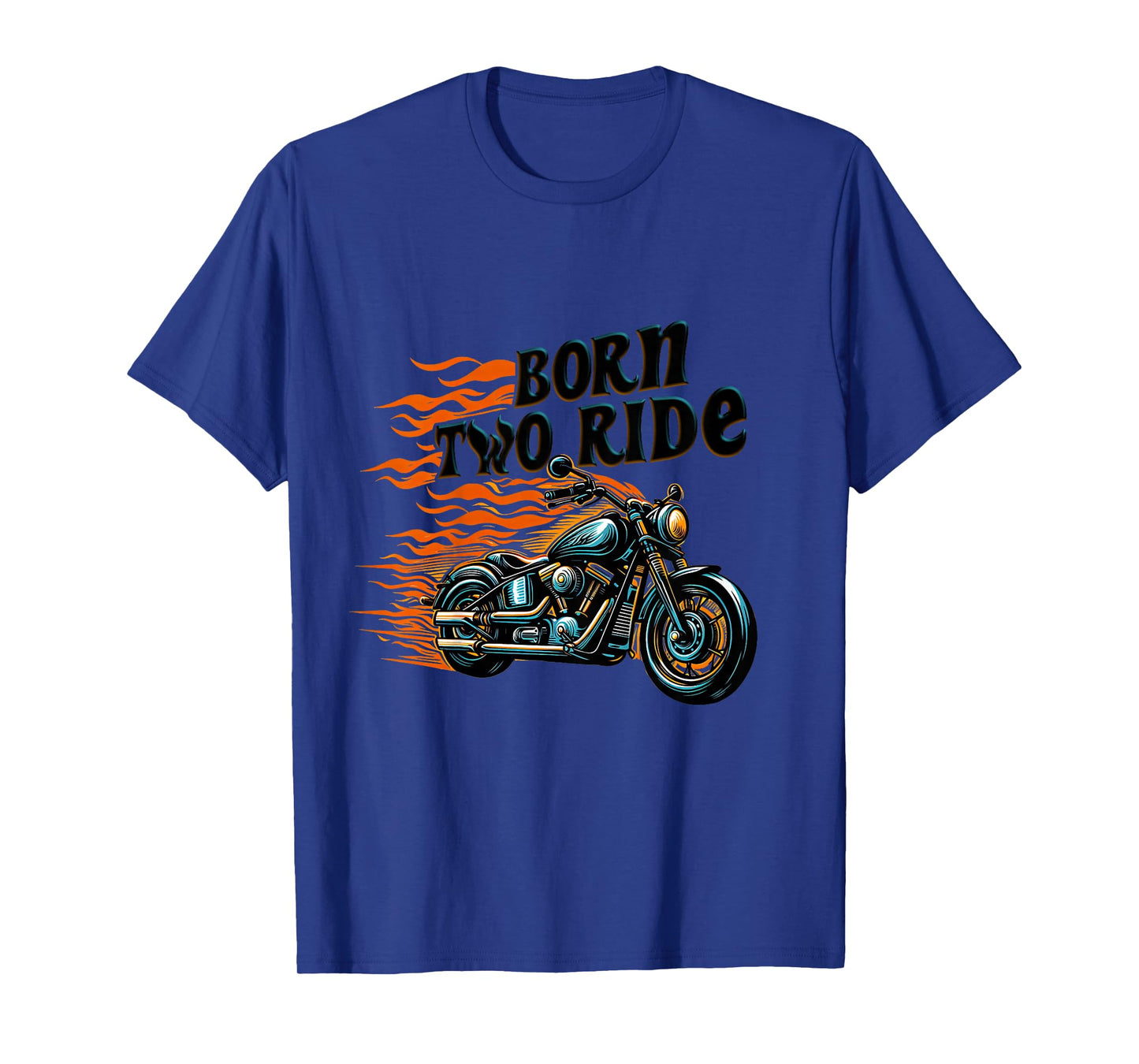 Kids Two 2 Years Old 2nd Birthday Boy Born Two Ride Motorcycle T-Shirt