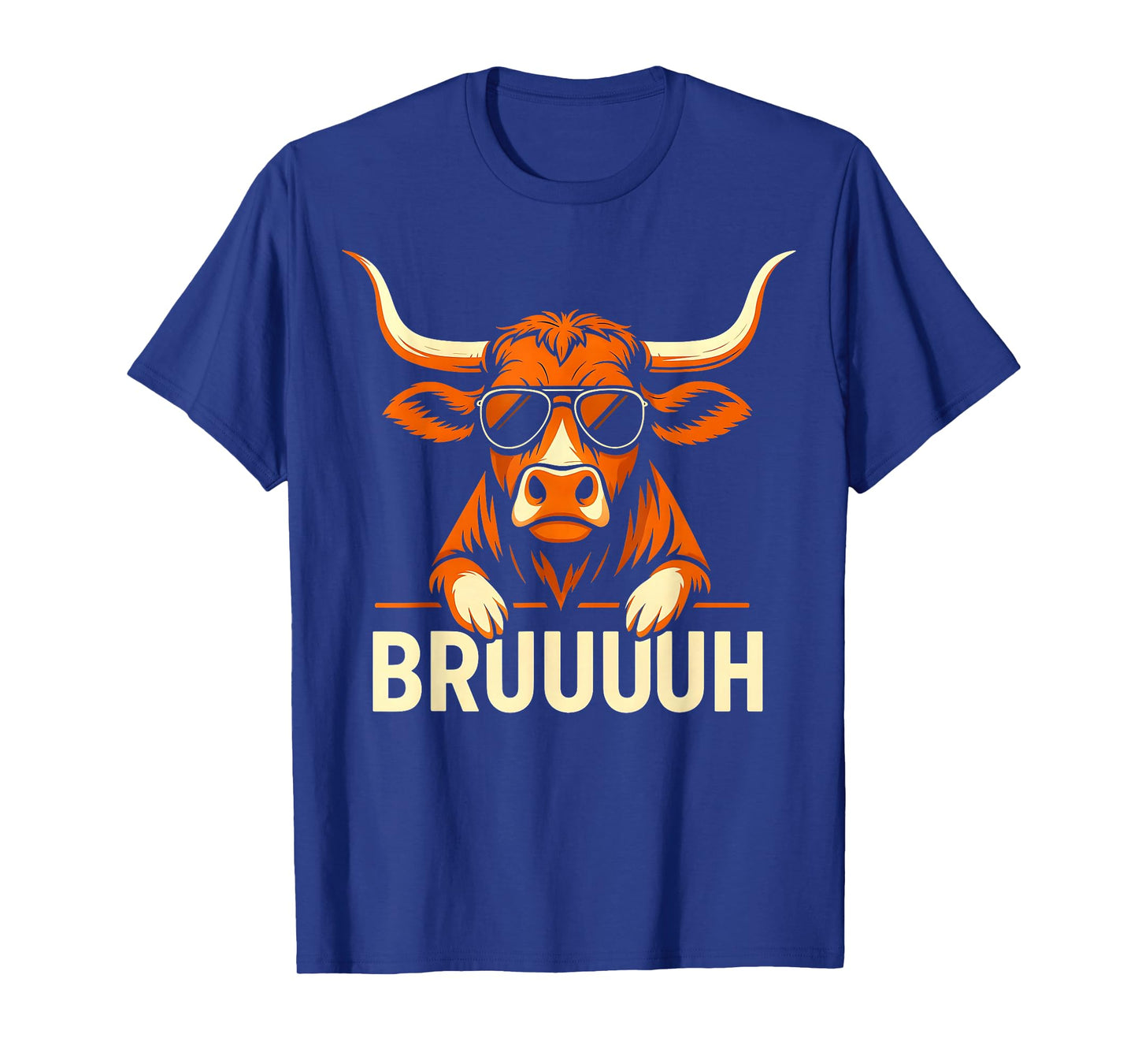 Vintage Retro Bruh Longhorn Meme Gift for Men Women Kid T-Shirt