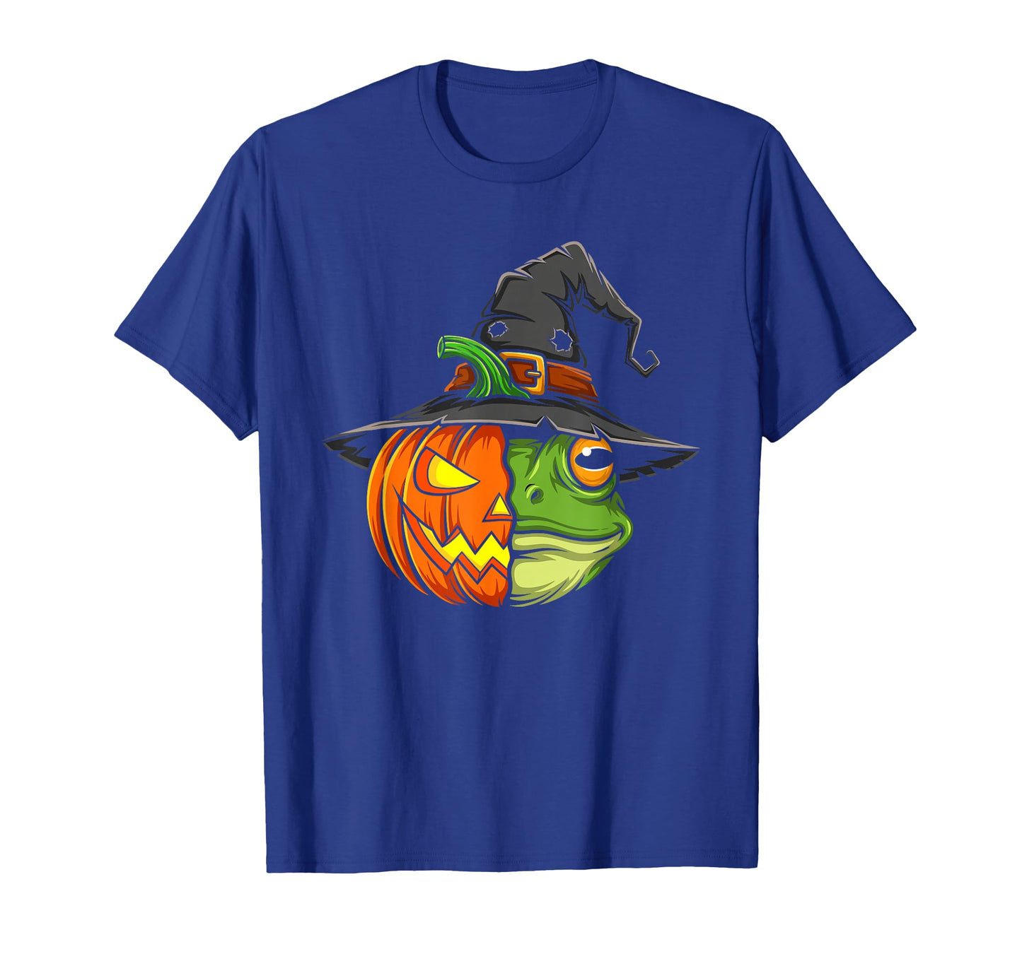 Frog Pumpkin Jack O Lantern Halloween Kids Mens Womens T-Shirt