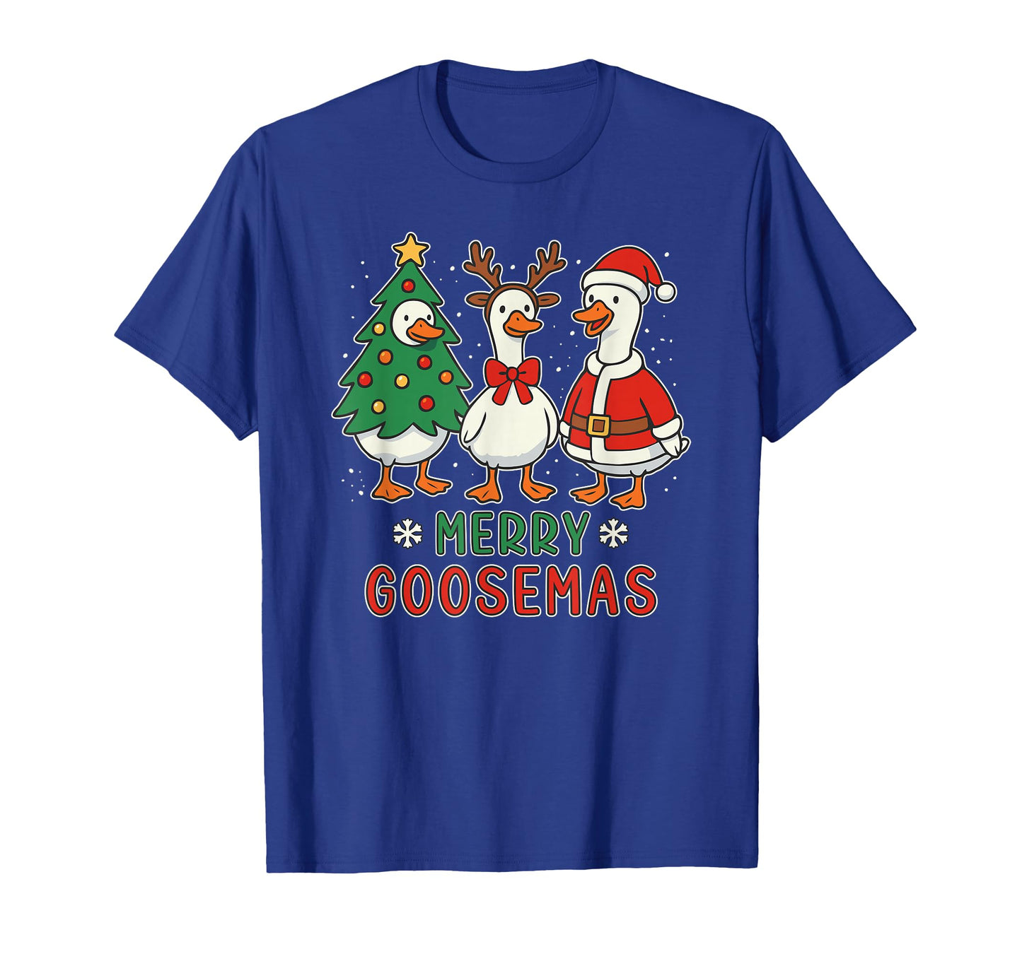 Christmas Funny Pun Vintage Merry Goosemas T-Shirt