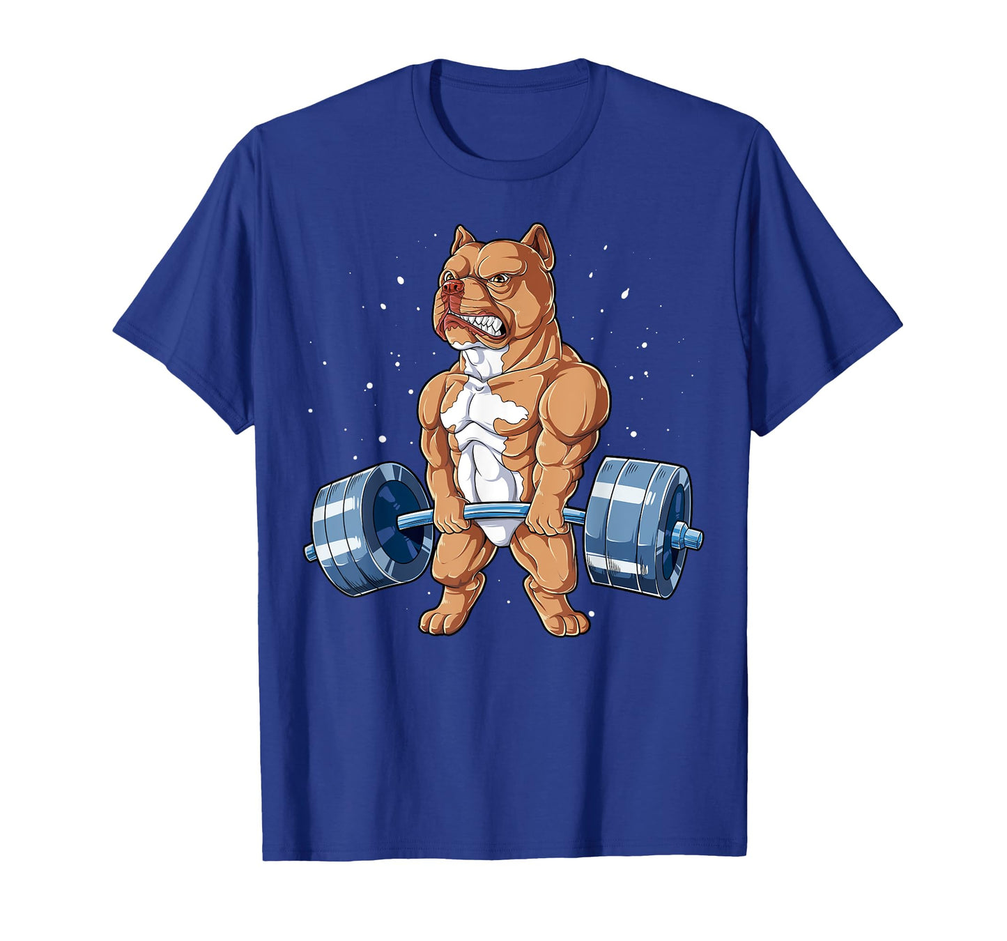 Pit Bull Weightlifting Funny Deadlift Men Fitness Gym Gifts T-Shirt