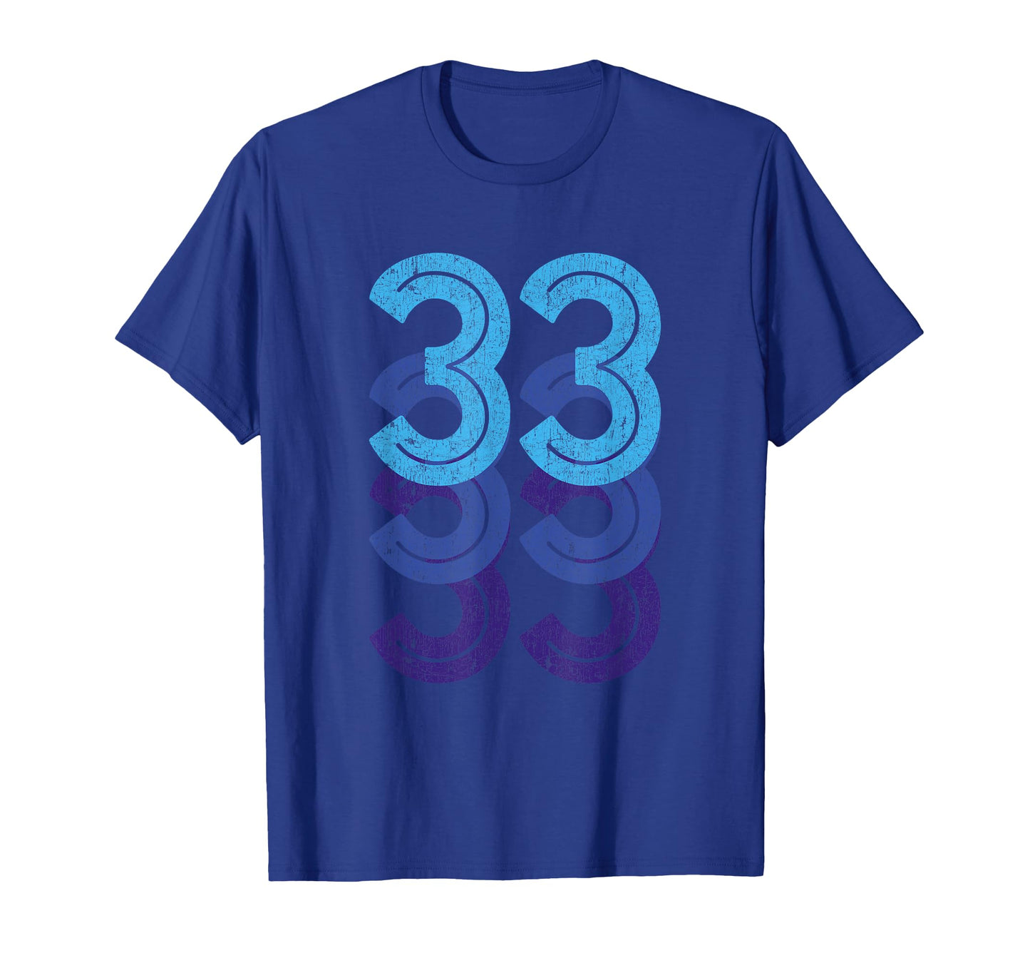 33 T Shirt 33rd Birthday Gift Sports Team Year Age T-shirt T-Shirt