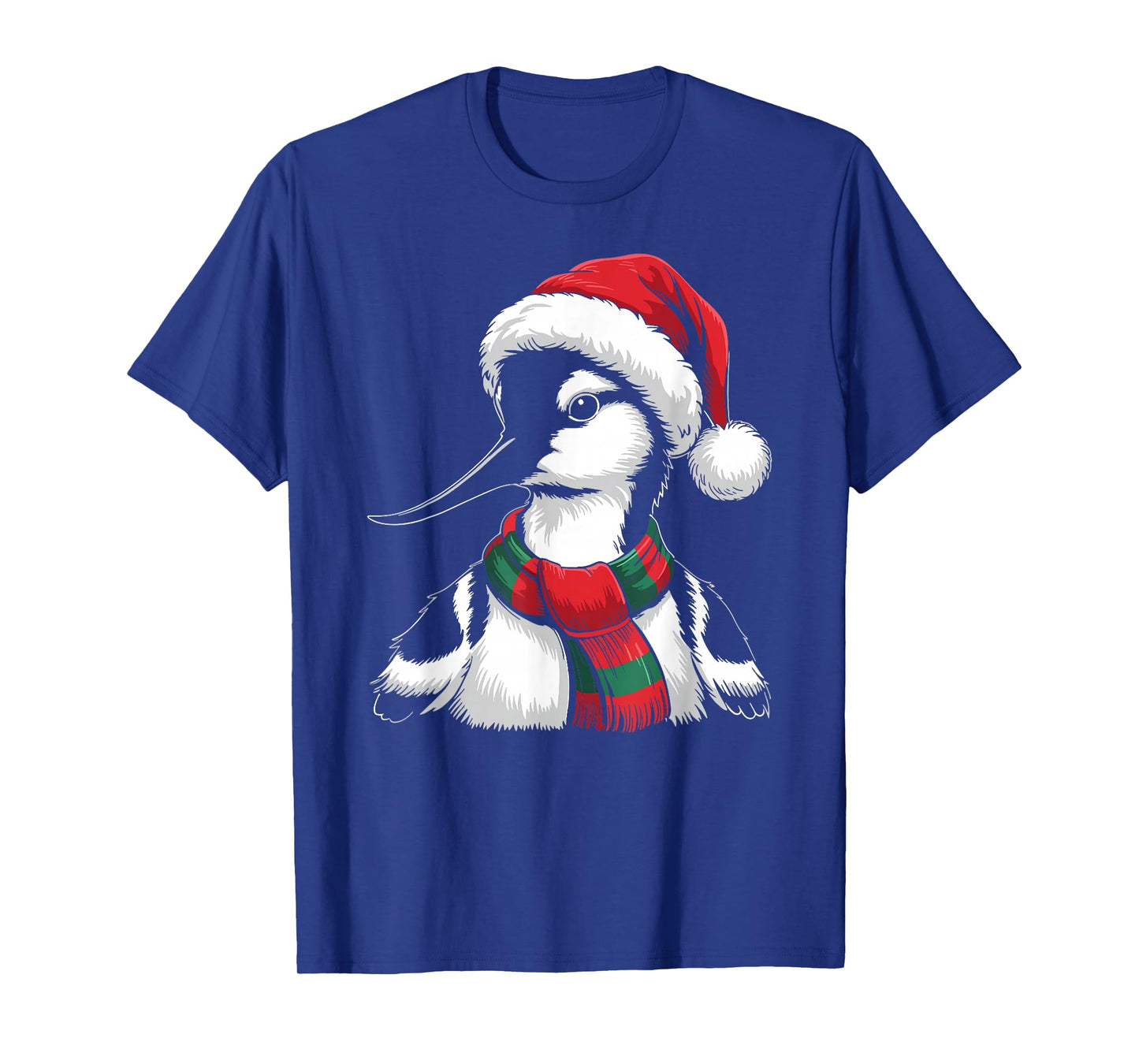 Avocet Xmas Santa Hat Scarf Christmas Costume T-Shirt
