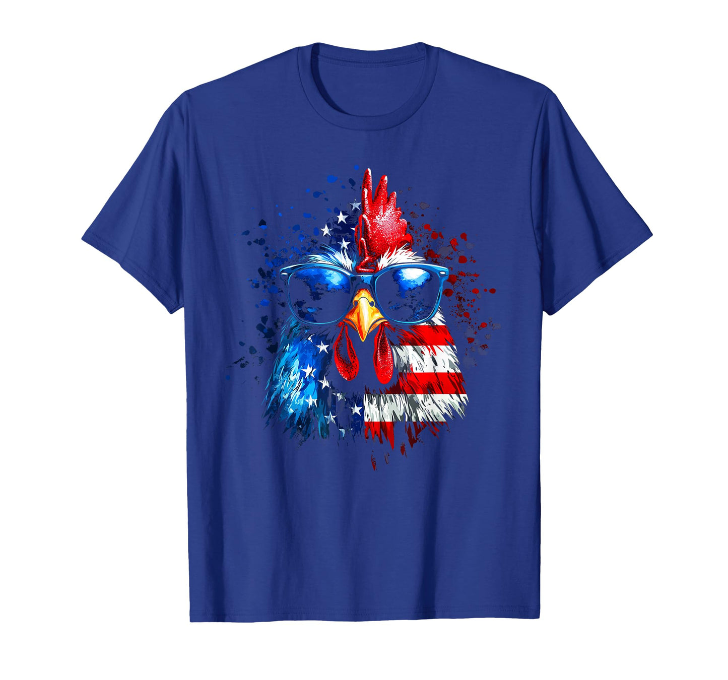Patriotic Chicken American Flag 4th Of July Farmer Animal T-Shirt