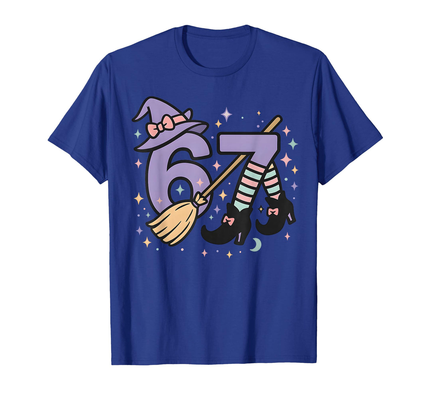 67 Halloween Girls Witch Six Seven 6 7 Brainrot Meme Kids T-Shirt