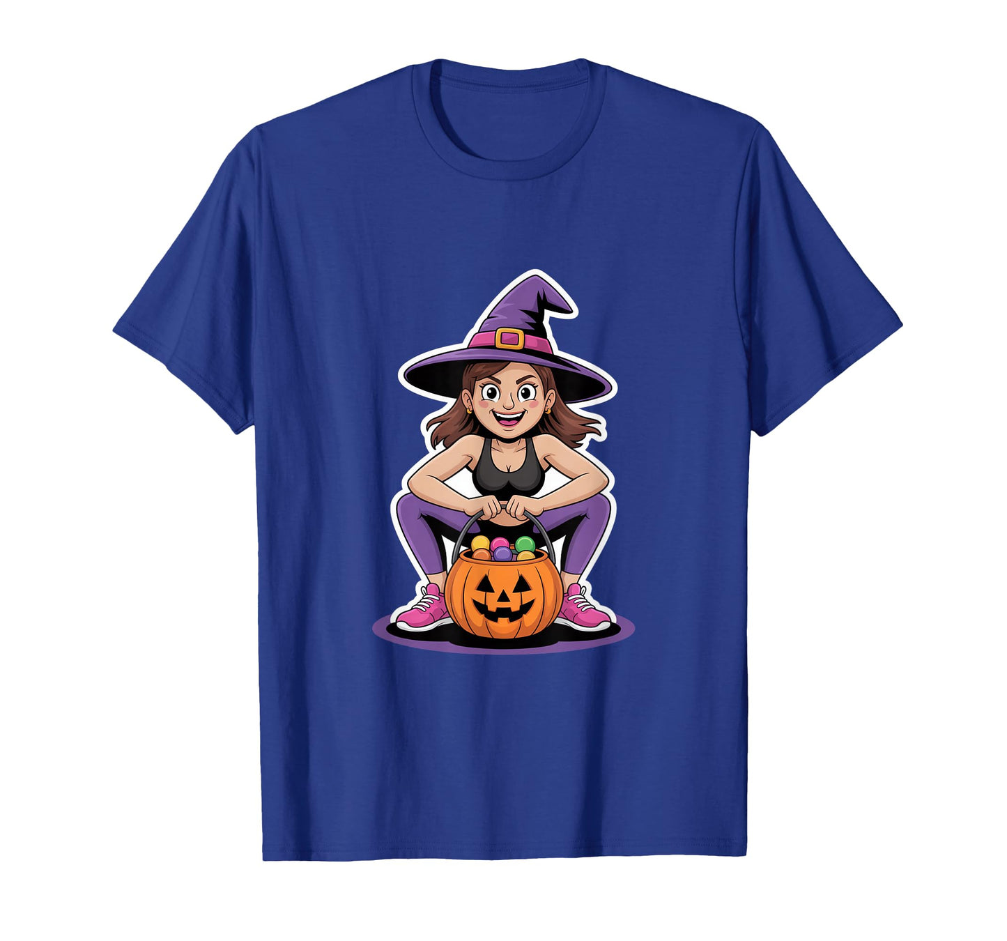 Witch Trick Or Treat Halloween Candy Bucket T-Shirt