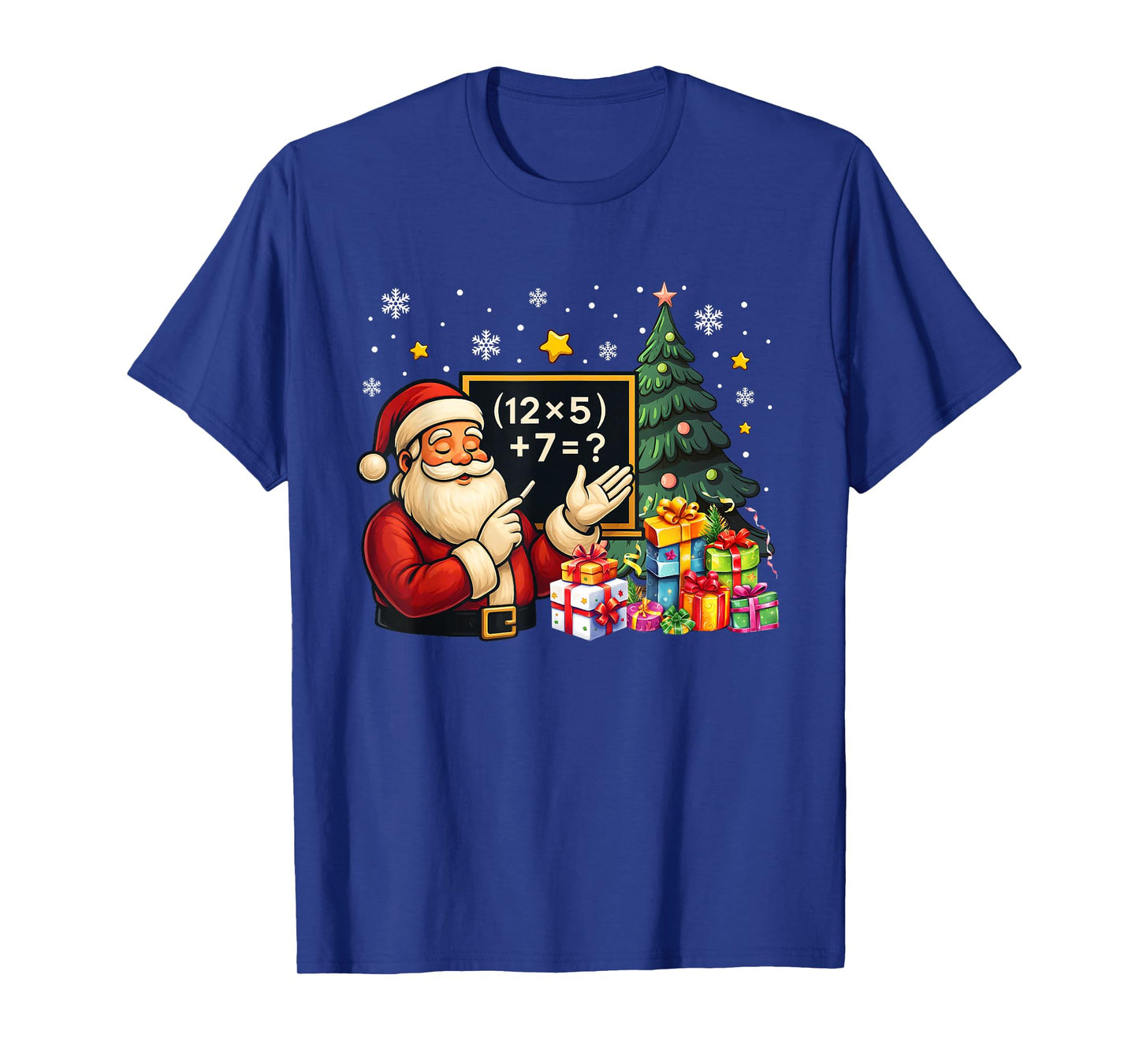 67 Teacher Santa Christmas Six Seven Meme Brainrot Math Xmas T-Shirt