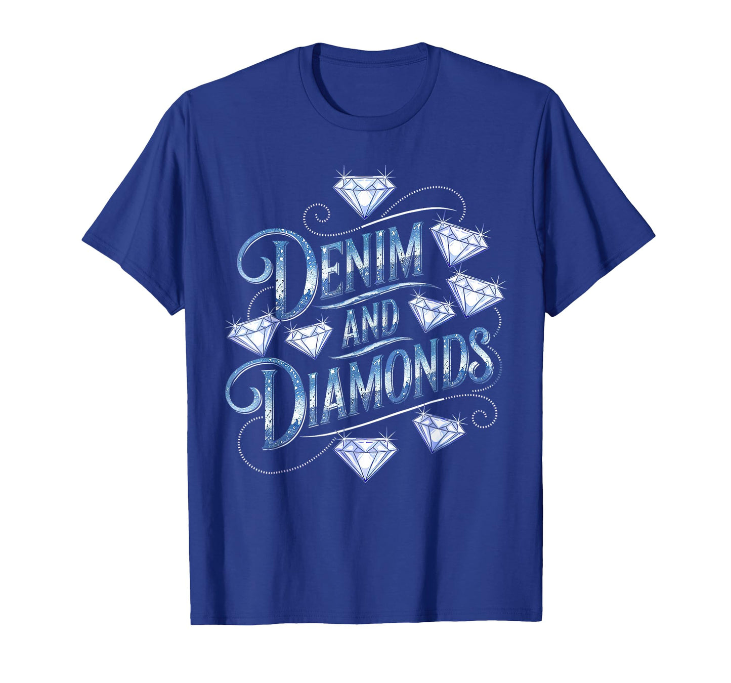 Denim and Diamonds Country Western Bachelorette Party Girl T-Shirt