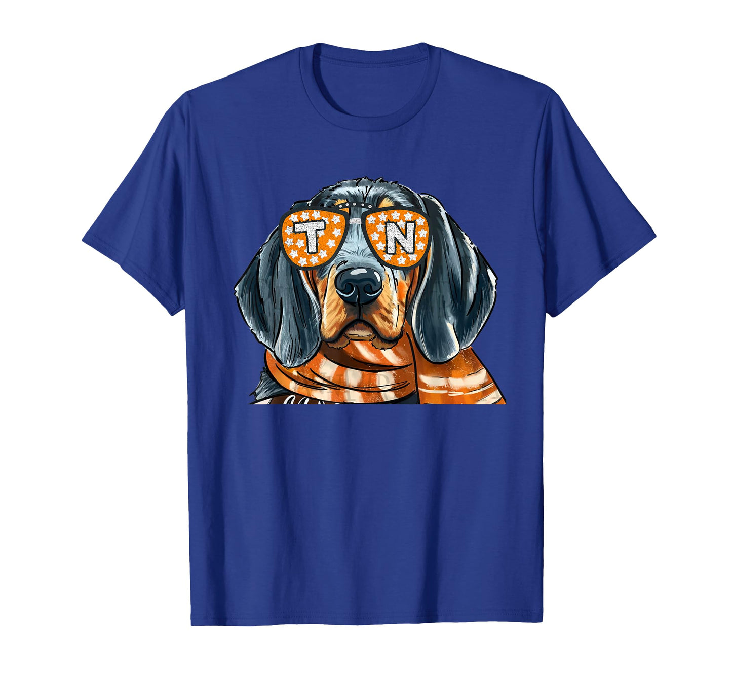 Vintage Orange Blooded Tennessee Dog Lover Outfit T-Shirt
