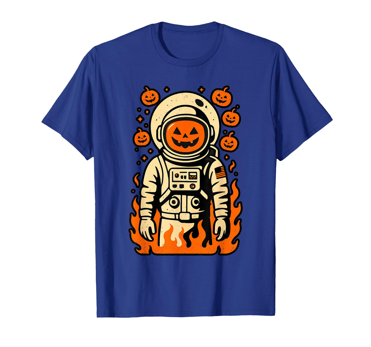 Pumpkin Astronaut Halloween Jack O Lantern Spooky Season T-Shirt