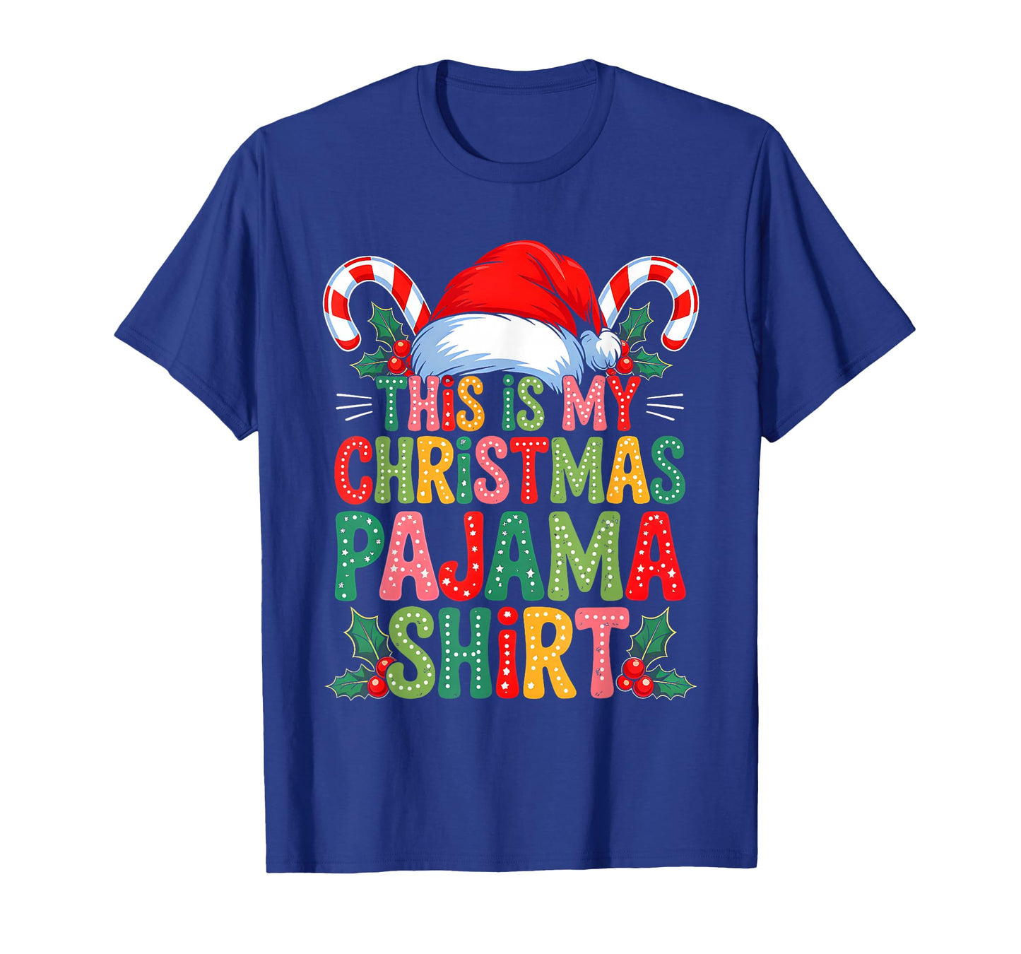 Groovy This is My Christmas Pajama Shirt Funny Xmas Family T-Shirt