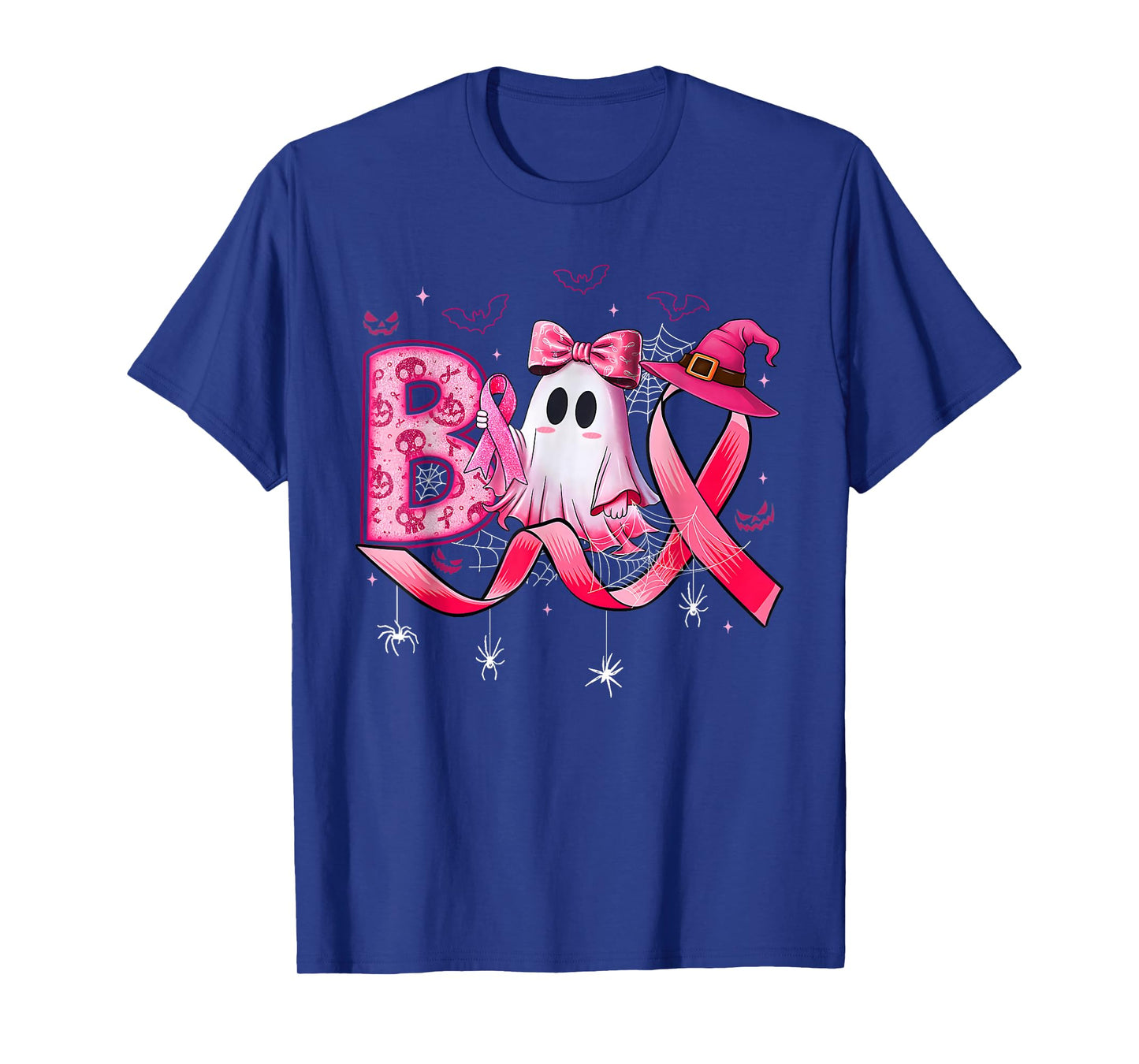 Boo Scare Away Breast Cancer Pink Ribbon T-Shirt