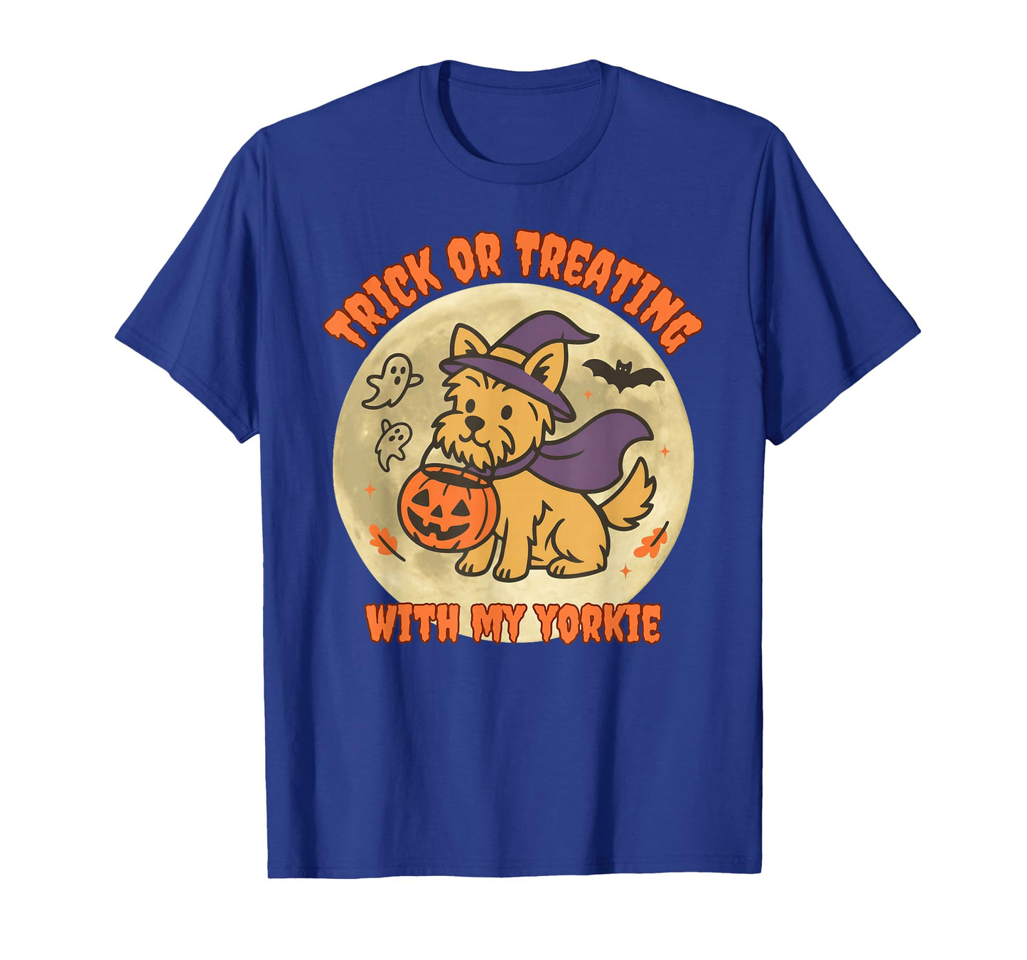 Trick or Treating with My Yorkie Halloween Dog T-Shirt