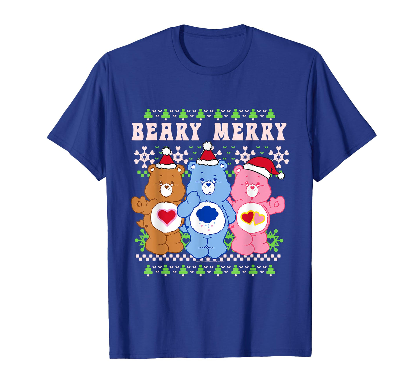 Care Bears Beary Merry Christmas Holiday Design T-Shirt