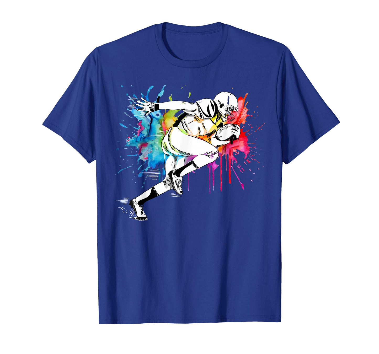 American Football Player Paint T-Shirt