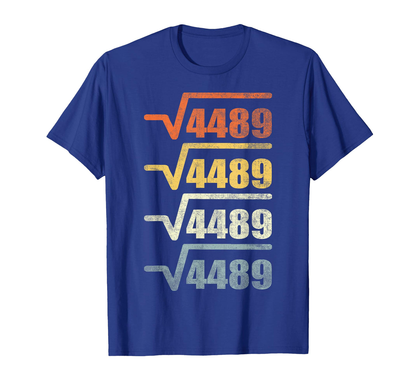 Funny Vintage 67 Meme Square Root 4489 Slang Math Teacher T-Shirt