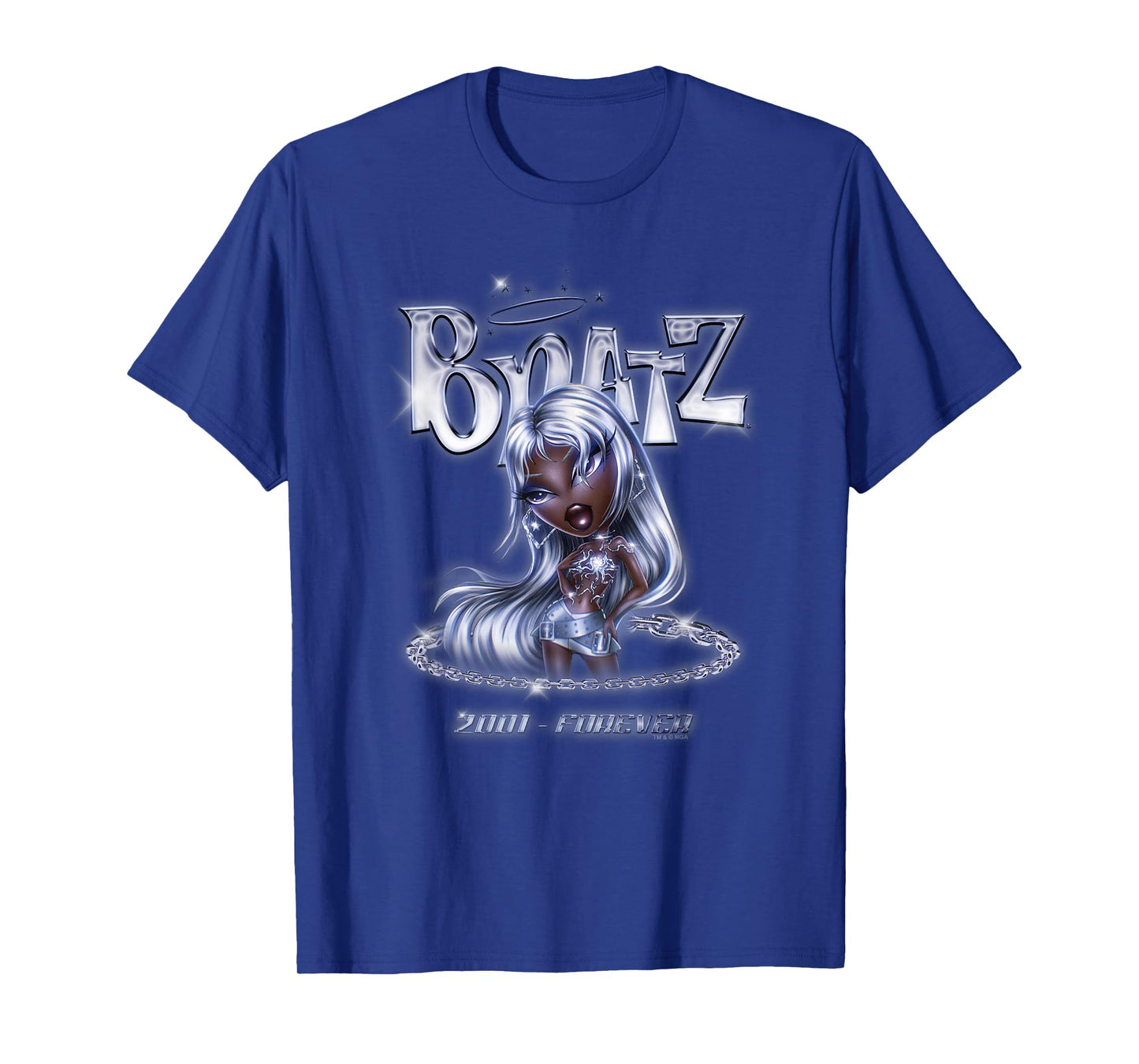Bratz 2001 - Forever Felicia Silver Chains Vintage Logo T-Shirt