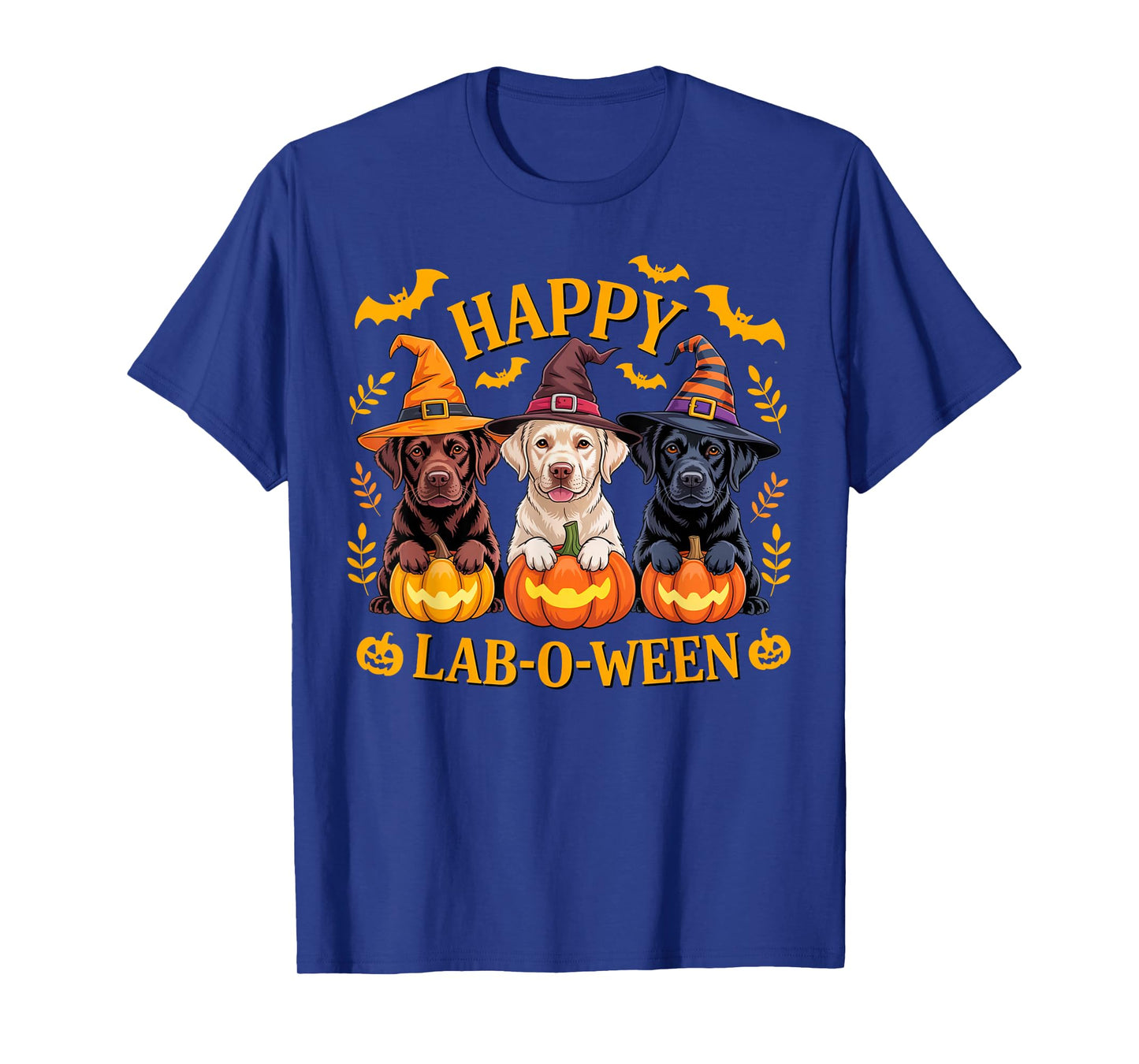 Happy Lab-O-Ween Halloween Labrador Lover Squad Design T-Shirt