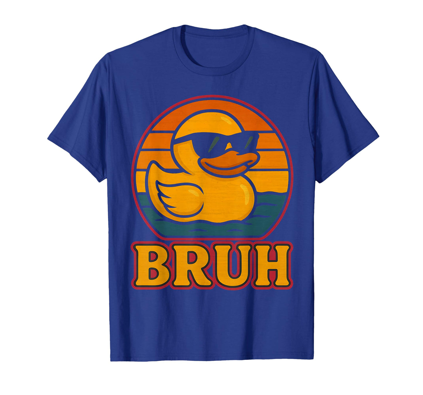 Bruh Duck Rubber Duck Vintage Rubber Duckie Party Boys Retro T-Shirt