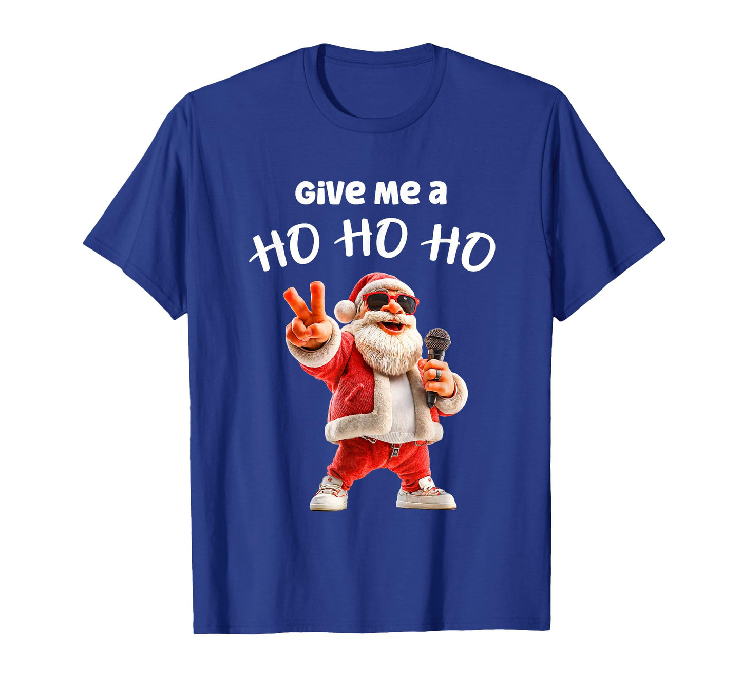 Santa Claus Rapper Musician Give me a Ho Ho Ho Christmas T-Shirt