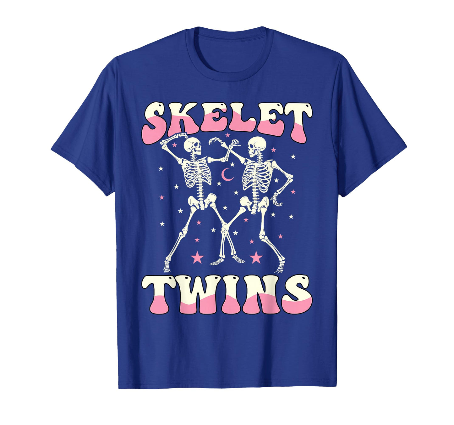 Skeletwins Dancing Skeletons Matching Halloween Twin Girls T-Shirt