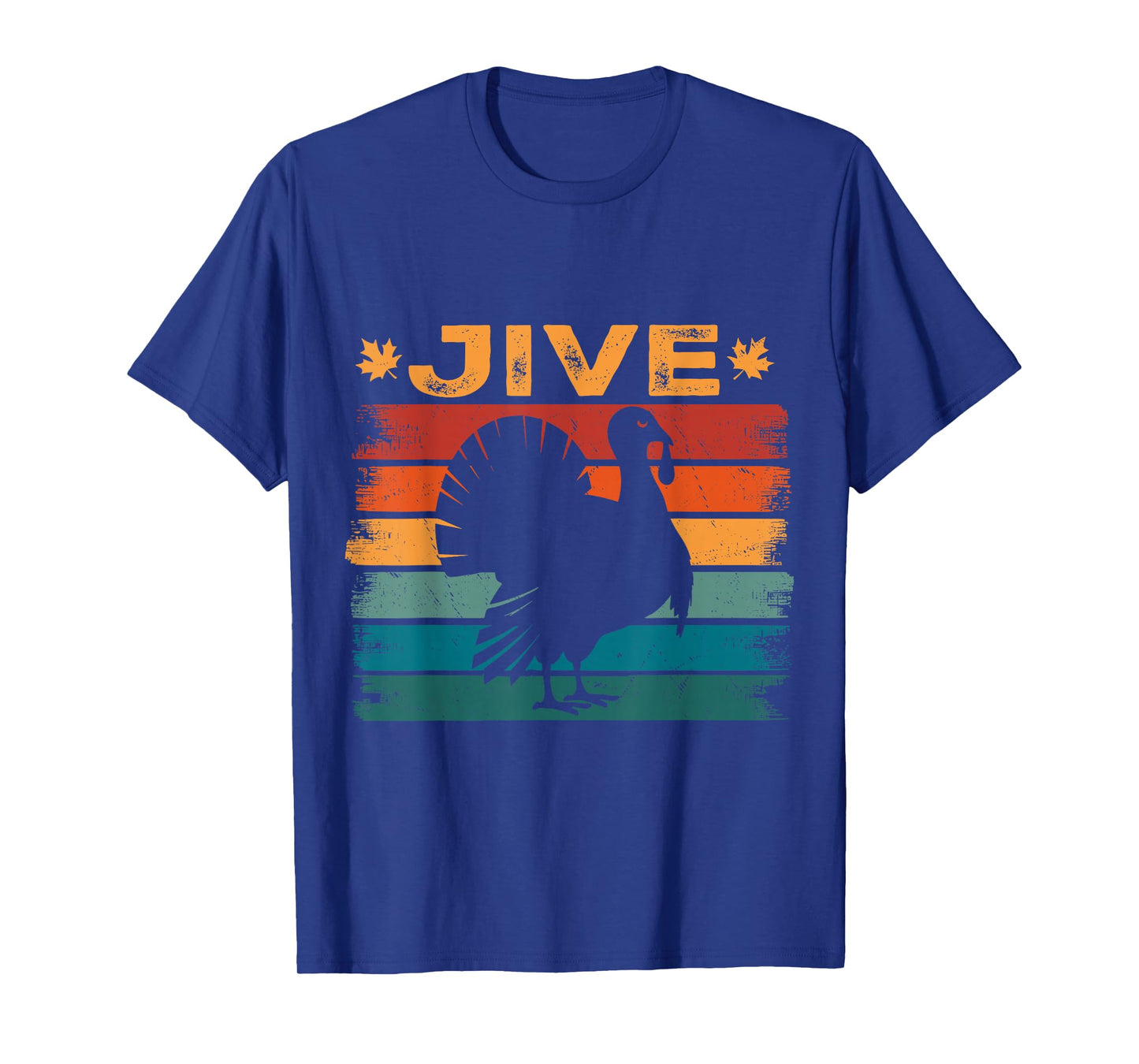 Vintage Turkey Jive Black Unisex-Adults T-Shirt Small Thanksgiving T-Shirt