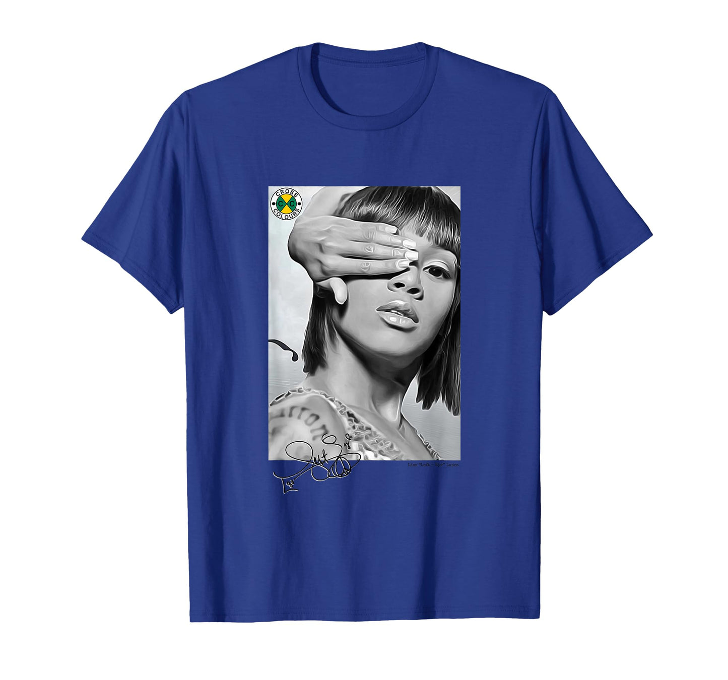 CROSS COLOURS Lisa Left Eye Lopes Legacy | 1990's Vintage Legends Unisex Adult T-Shirt