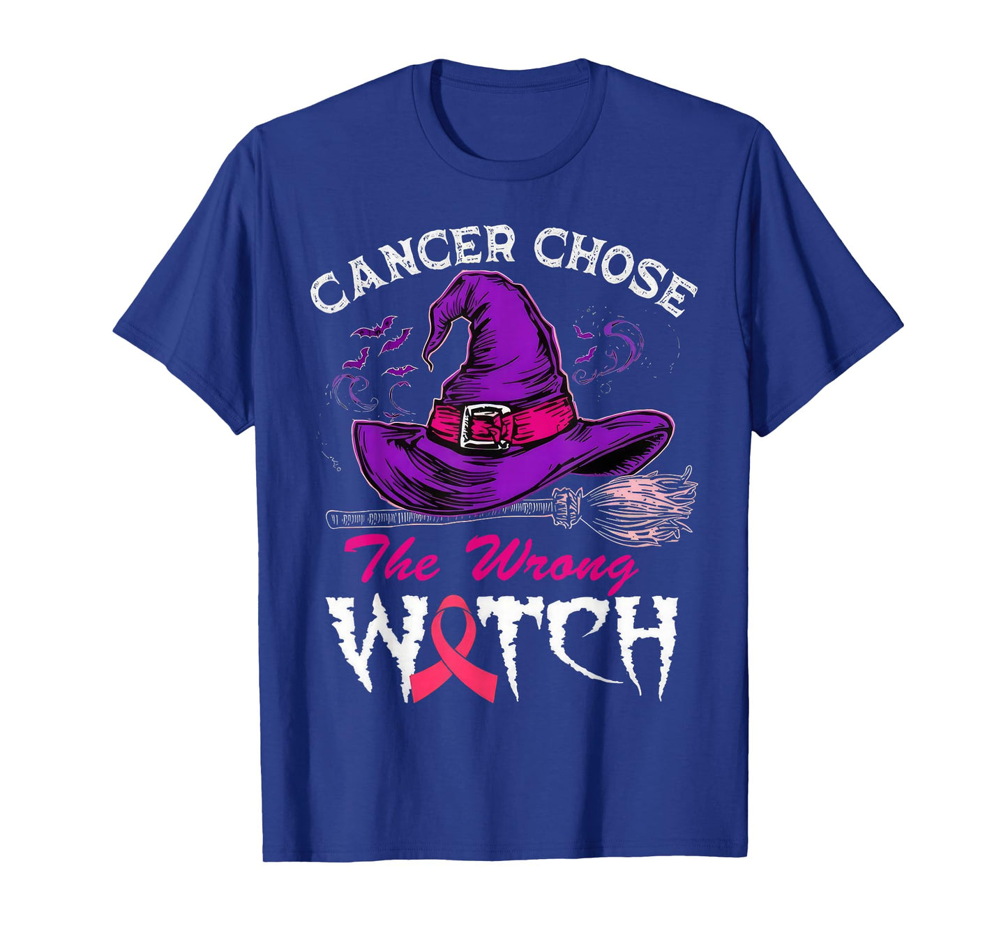 Cancer Chose The Wrong Witch Breast Cancer Awareness T-Shirt