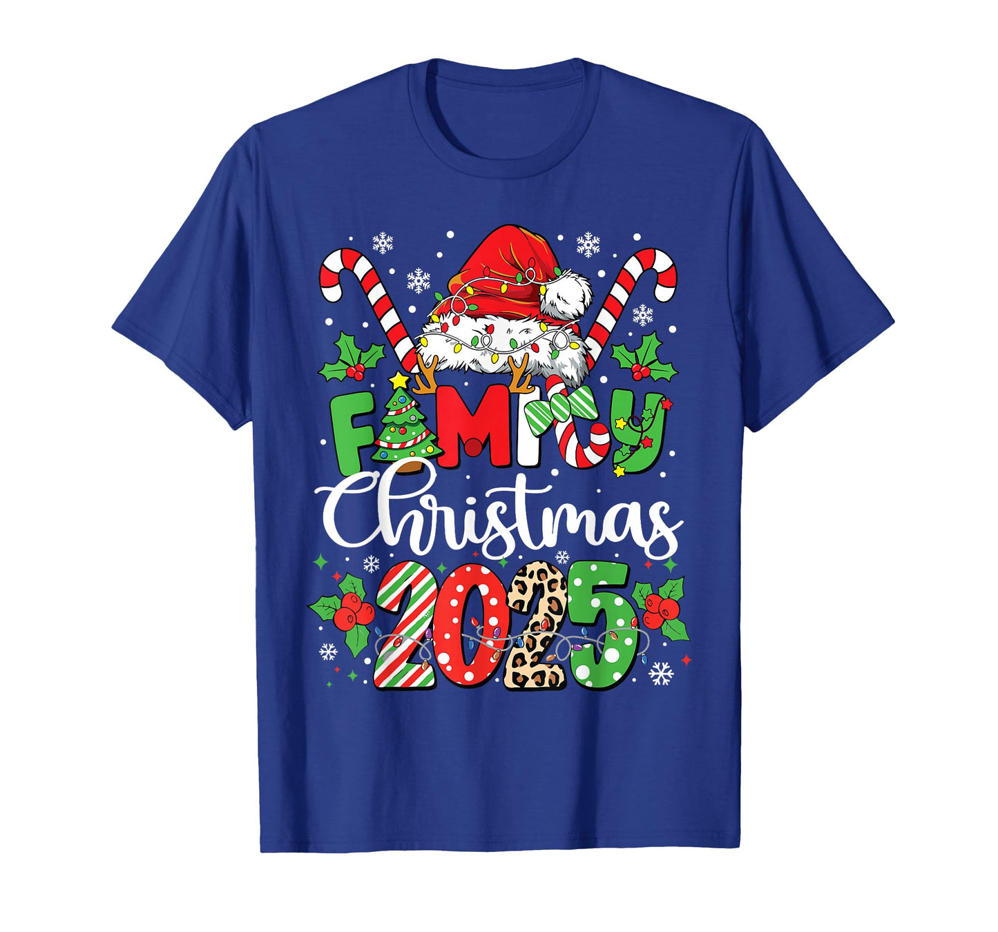 Family Christmas 2025 Matching Outfit Xmas Squad Santa T-Shirt