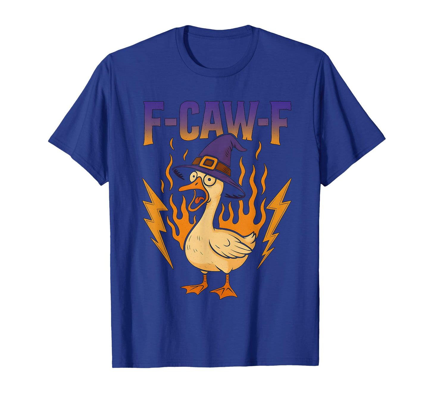 F-Caw-F Funny Goose Witch Humor F-Caw-F Meme Halloween T-Shirt