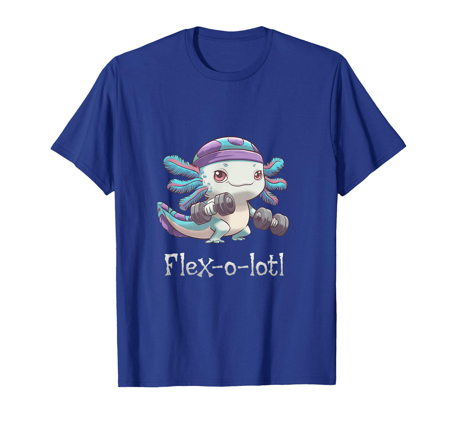 Flex-O-Lotl Funny Axolotl Gym Workout Weightlifting T-Shirt