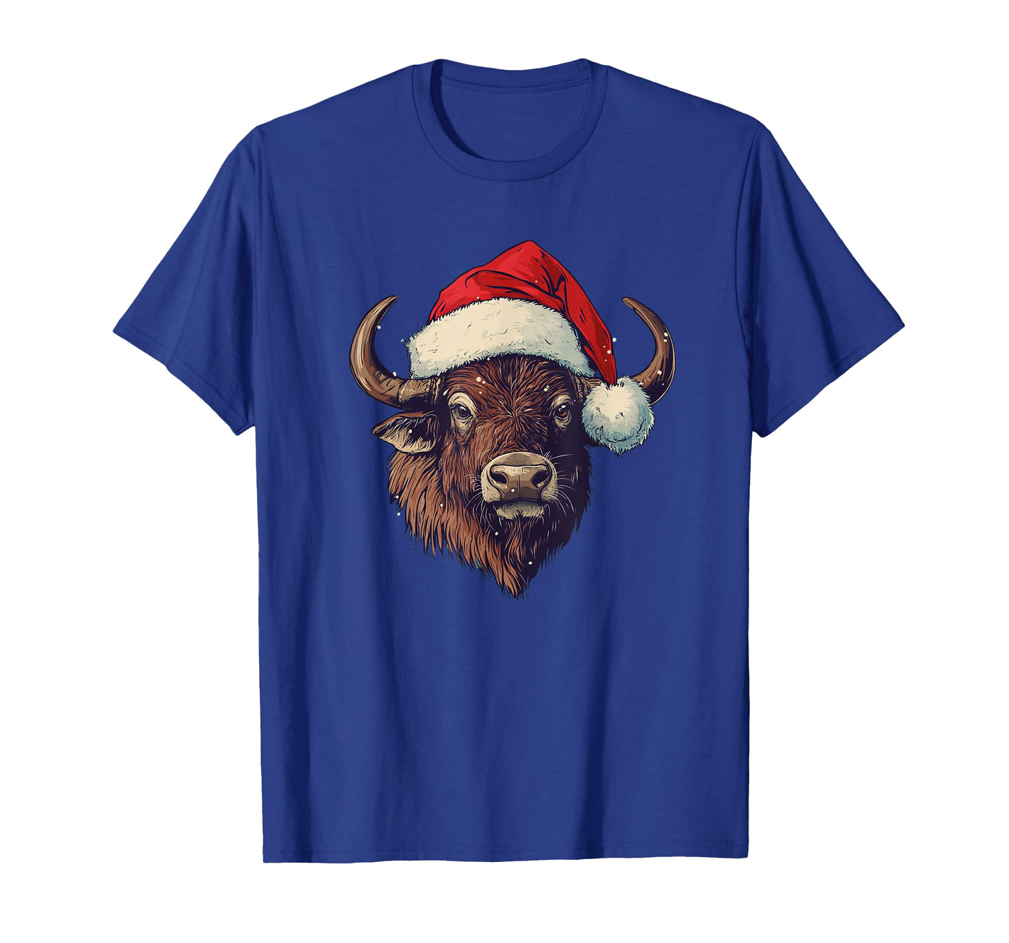 Awesome Santa’s Buffalo for a Festive Celebration T-Shirt