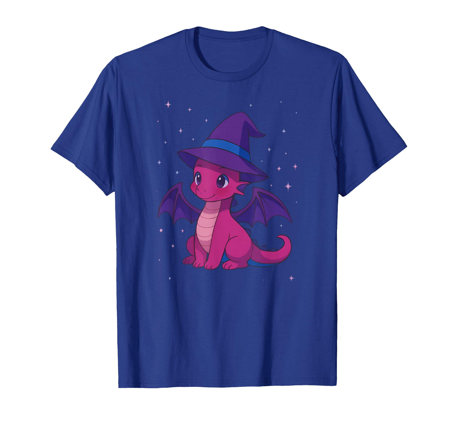 Cute Anime Baby Dragon Witch Kawaii Bisexual Pride Colors T-Shirt