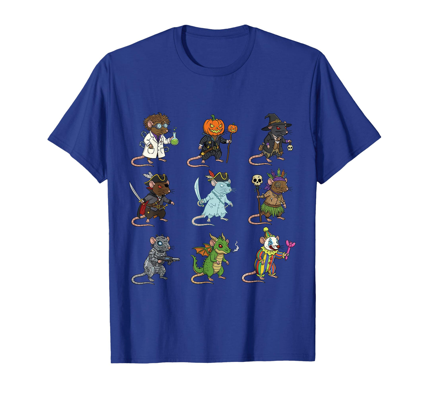 Rat Spooky Witch Boo Zombie Rat Funny Halloween Boys & Girls T-Shirt