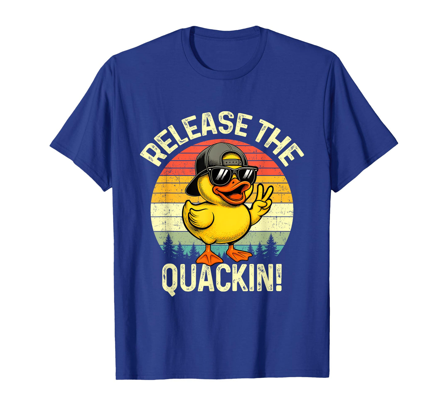 Funny Release The Quackin Vintage Rubber Duckie Duck T-Shirt