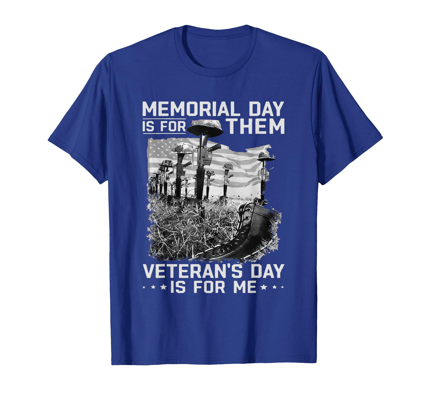 Retro Memorial Day Is For Them Veteran's Day Is For Me T-Shirt